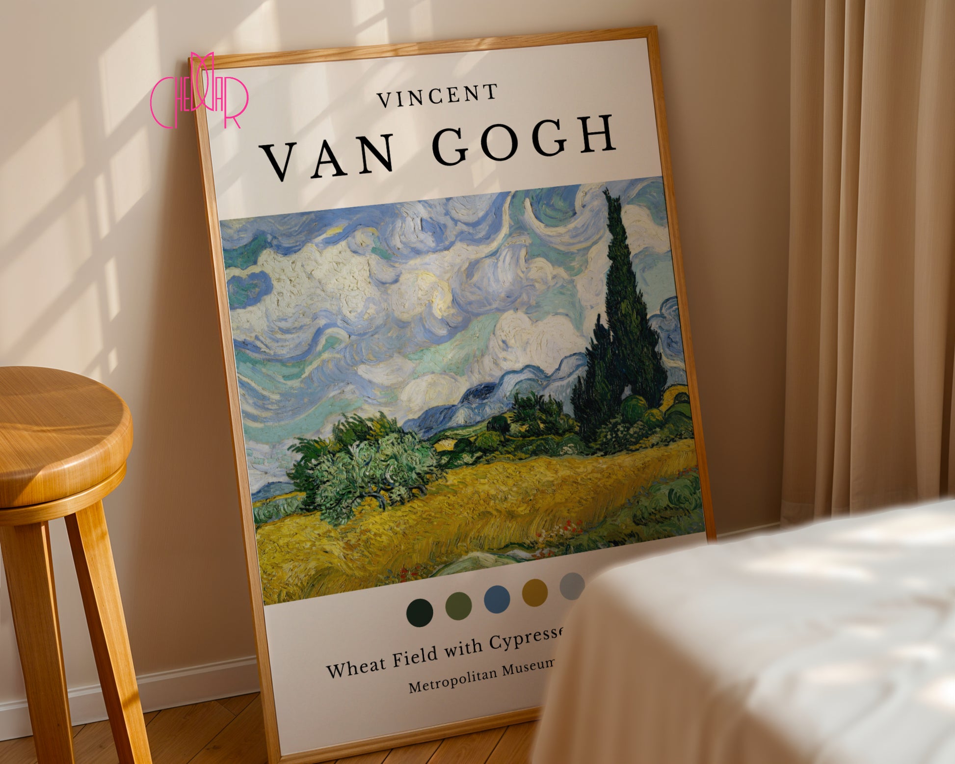 Vincent Van Gogh Wheat Field with Cypresses, New York poster
