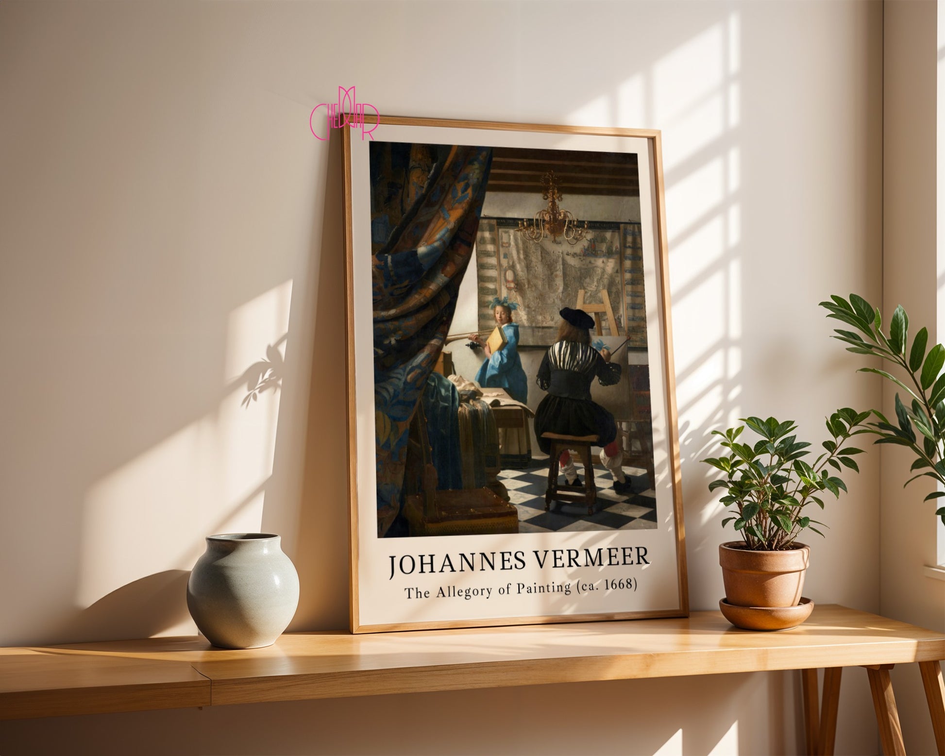 Poster Johannes Vermeer Allegory of Painting, Art, Painting Vintage 