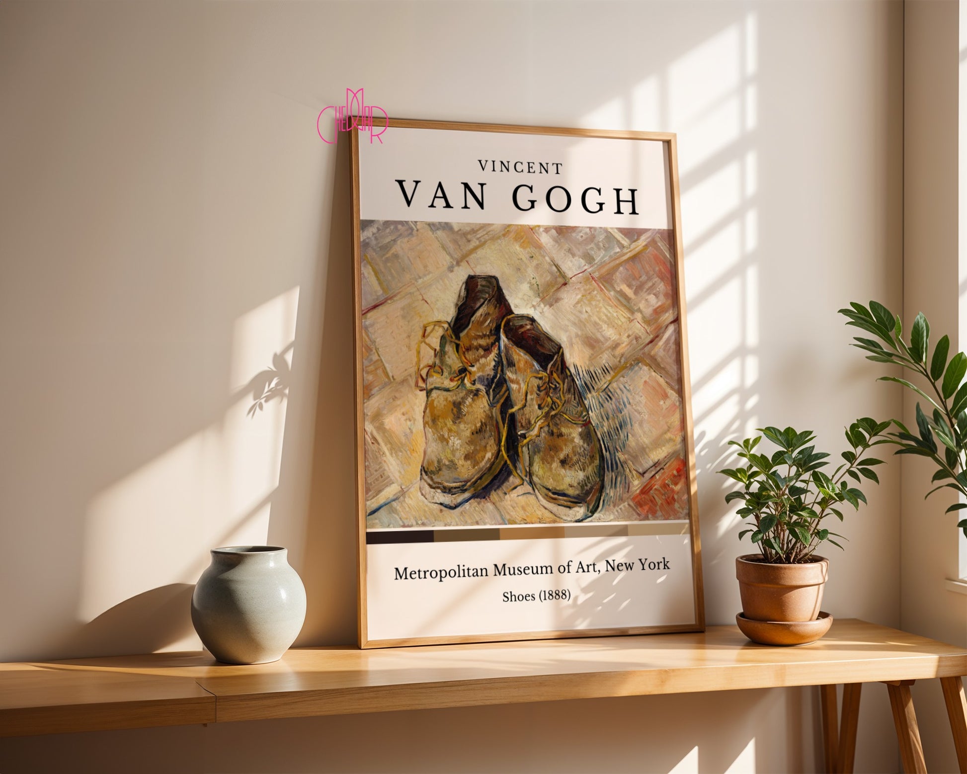 Vincent Van Gogh Shoes poster, 1888, New York Museum of Art