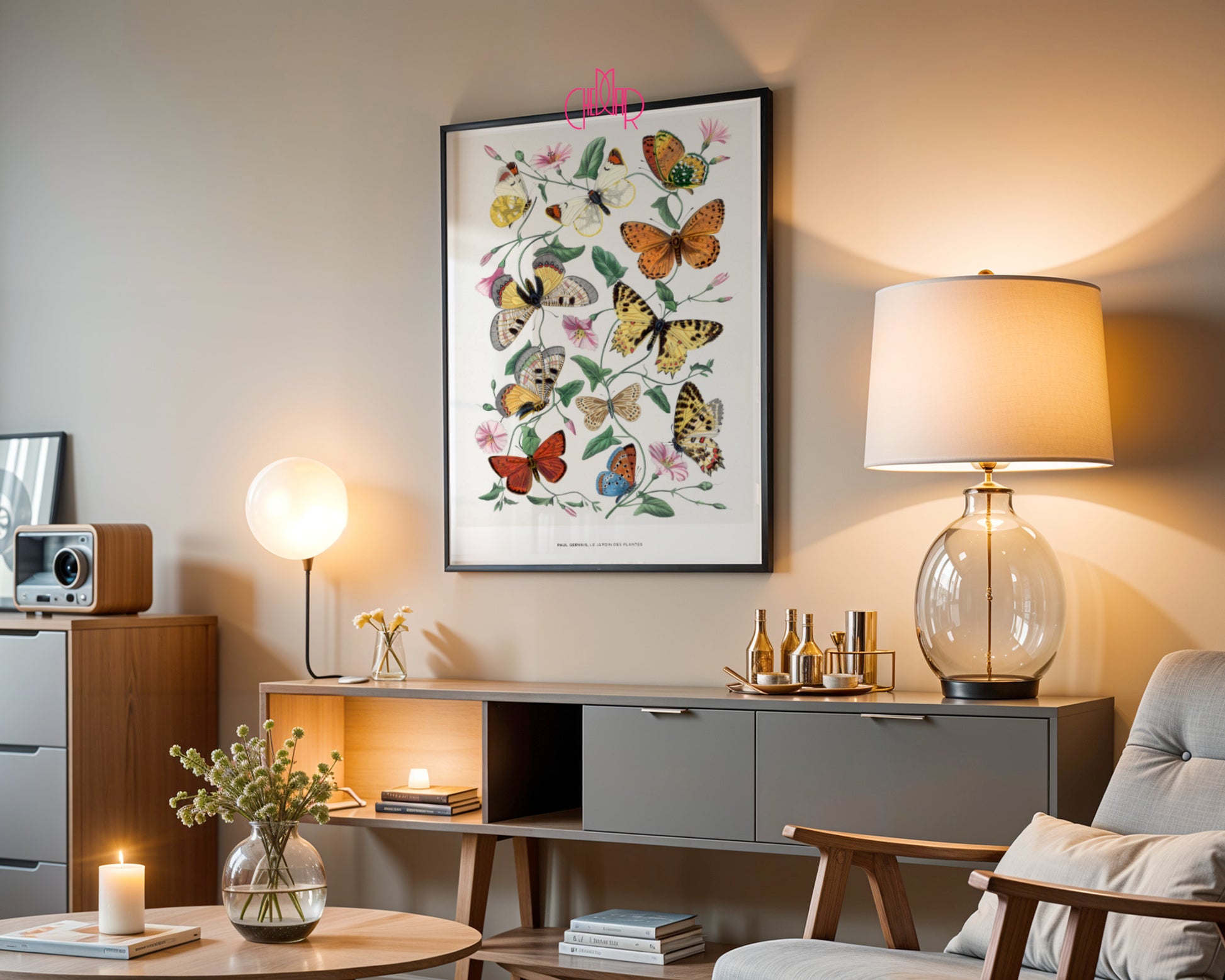 Butterfly Garden Guide - Nature Poster by Paul Gervais