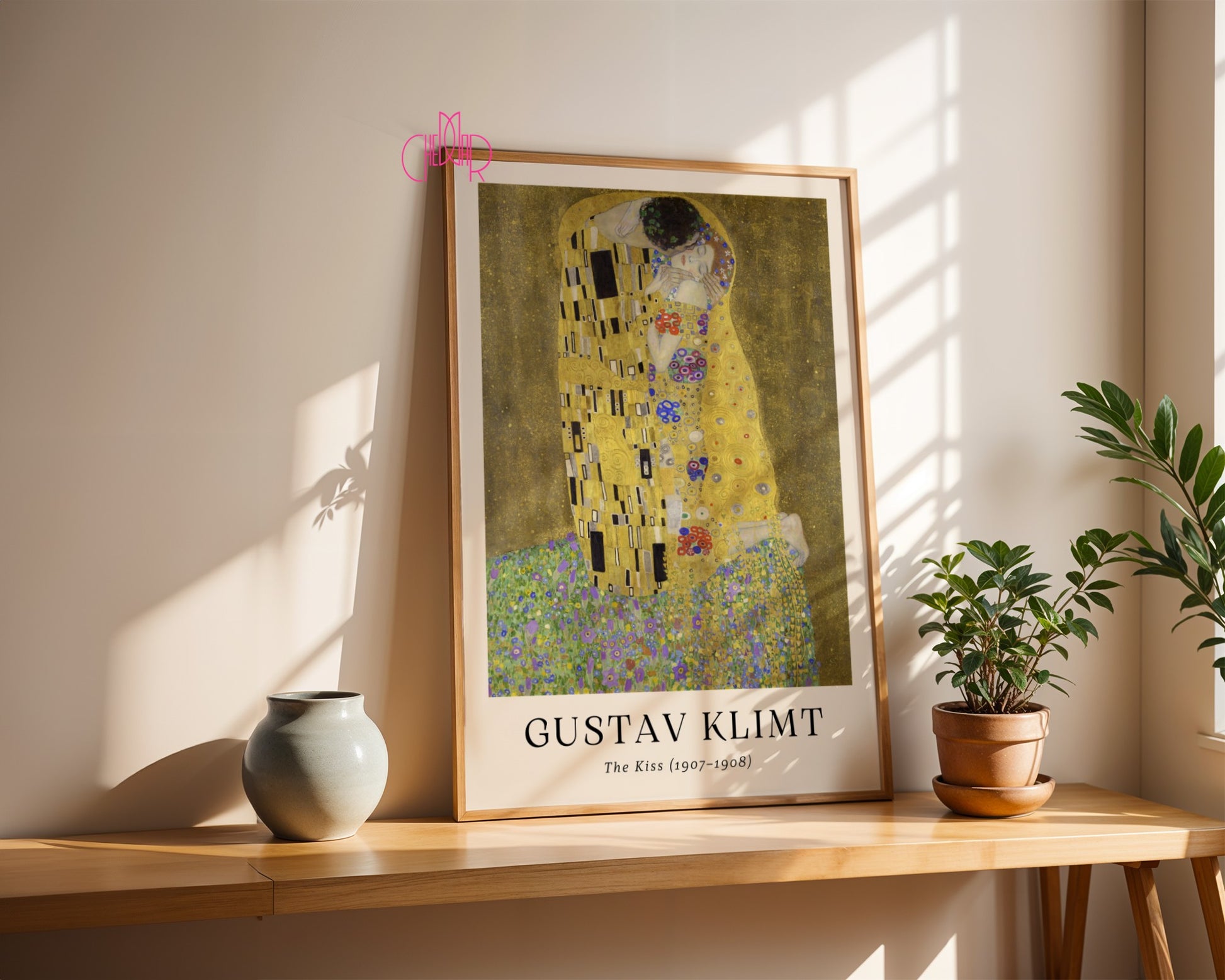 Poster Poster Gustav Klimt The Kiss, kiss, painting, gold