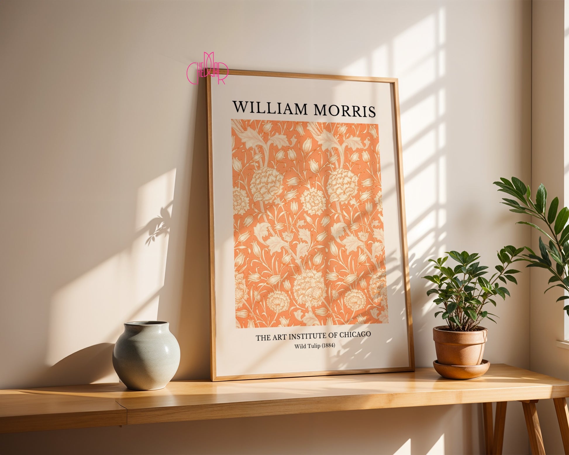 Poster William Morris - Wild Tulip, The Art Institute of Chicago, 1884