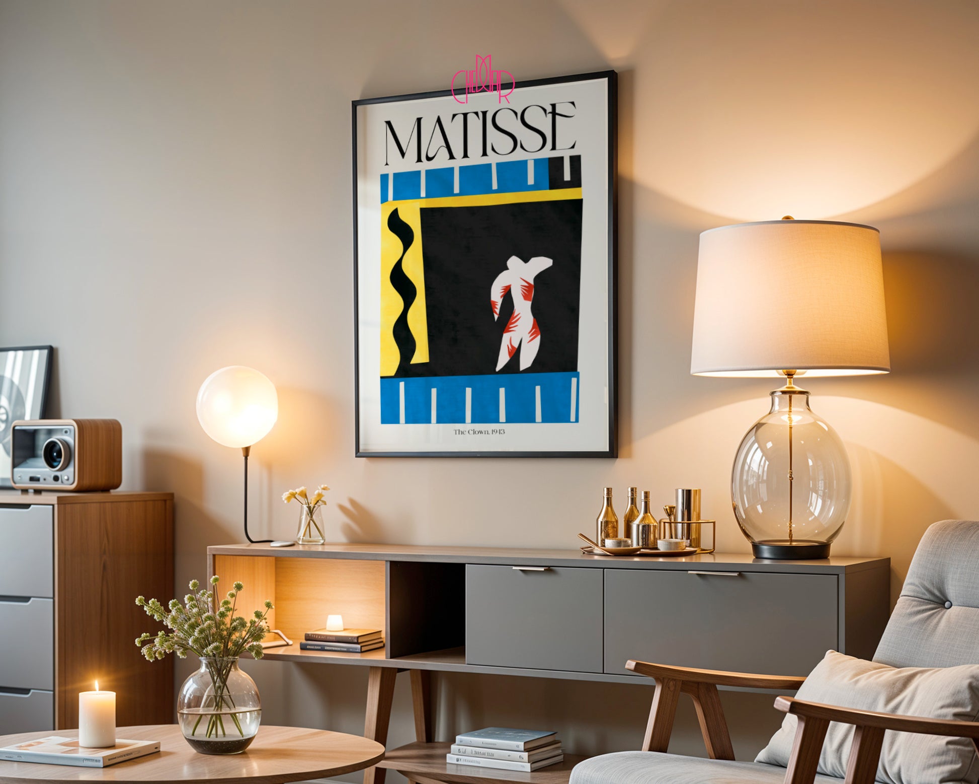 Matisse – The Clown 1943 | Jazz Cirque Gallery Poster