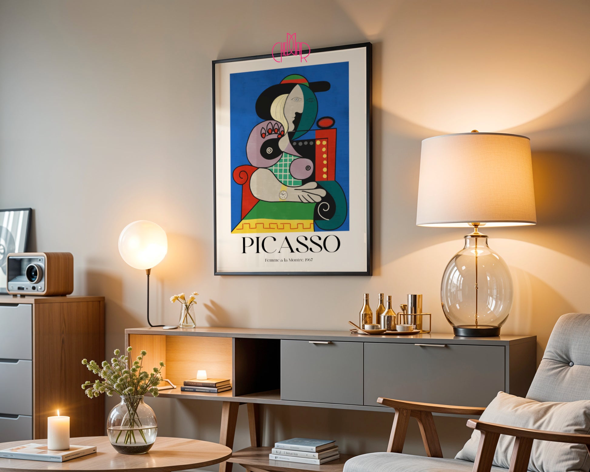 Picasso – Femme à la Montre (Woman with a Watch) 1967 | Surrealist Gallery Poster