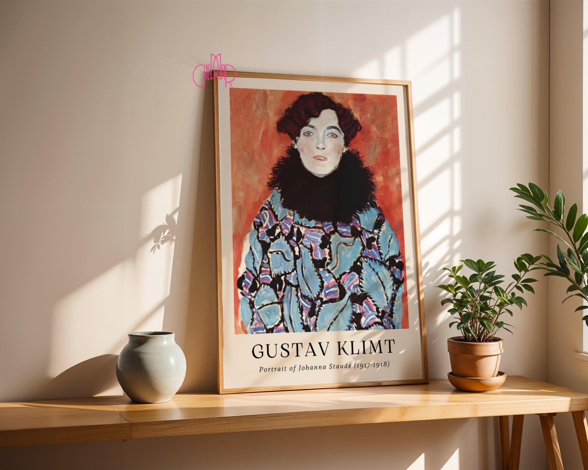 Poster Gustav Klimt portrait of Johanna Staude, modern art