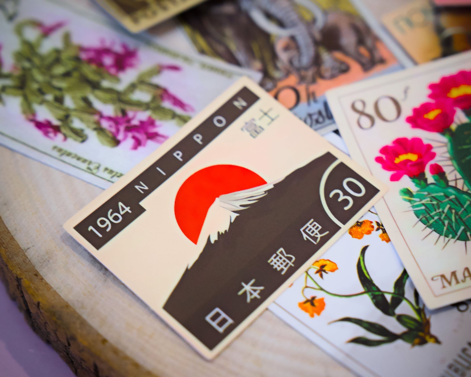 Set of stickers inspired by Japanese art - great decoration, art, 10 pieces.
