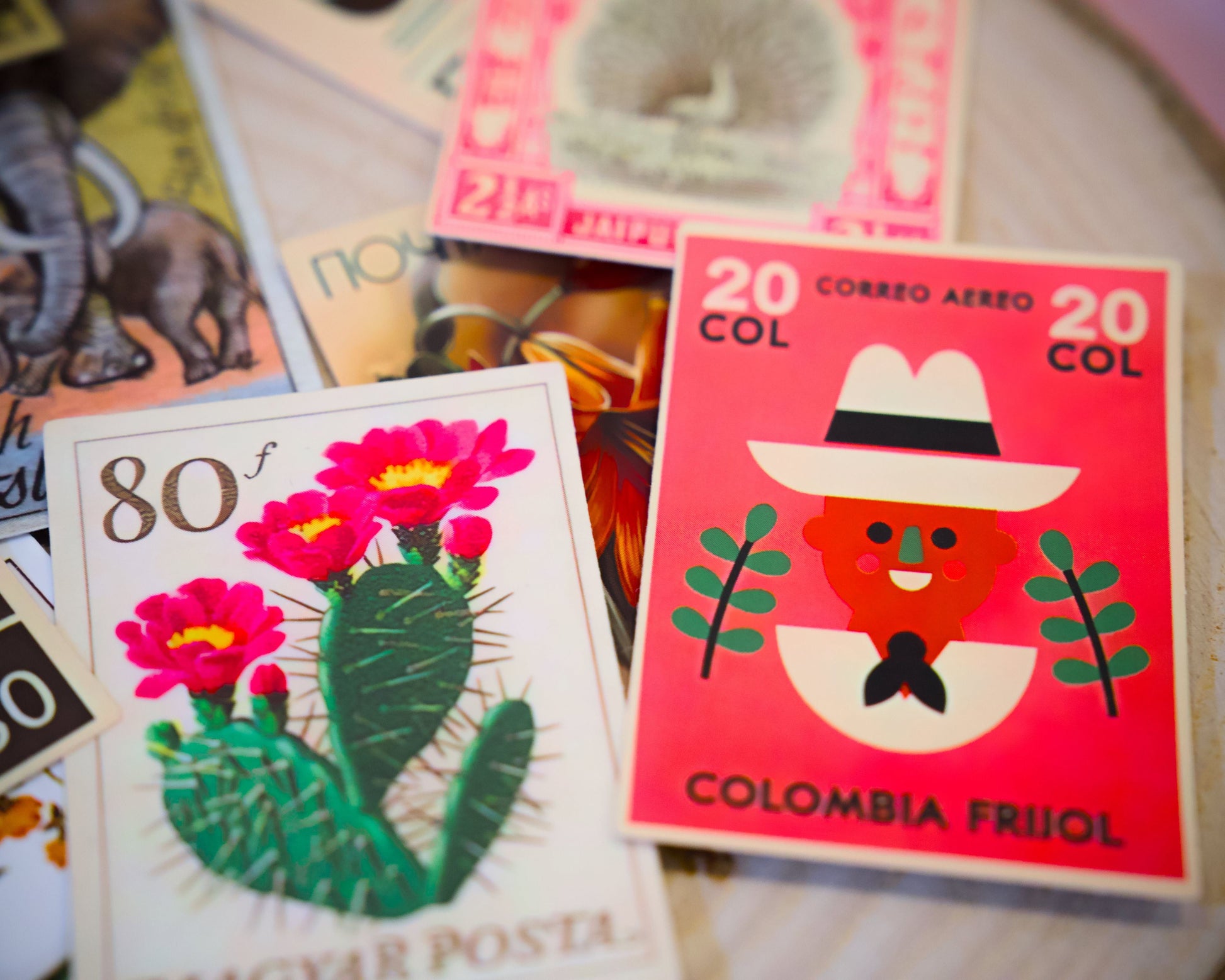 Set of stickers inspired by Japanese art - great decoration, art, 10 pieces.