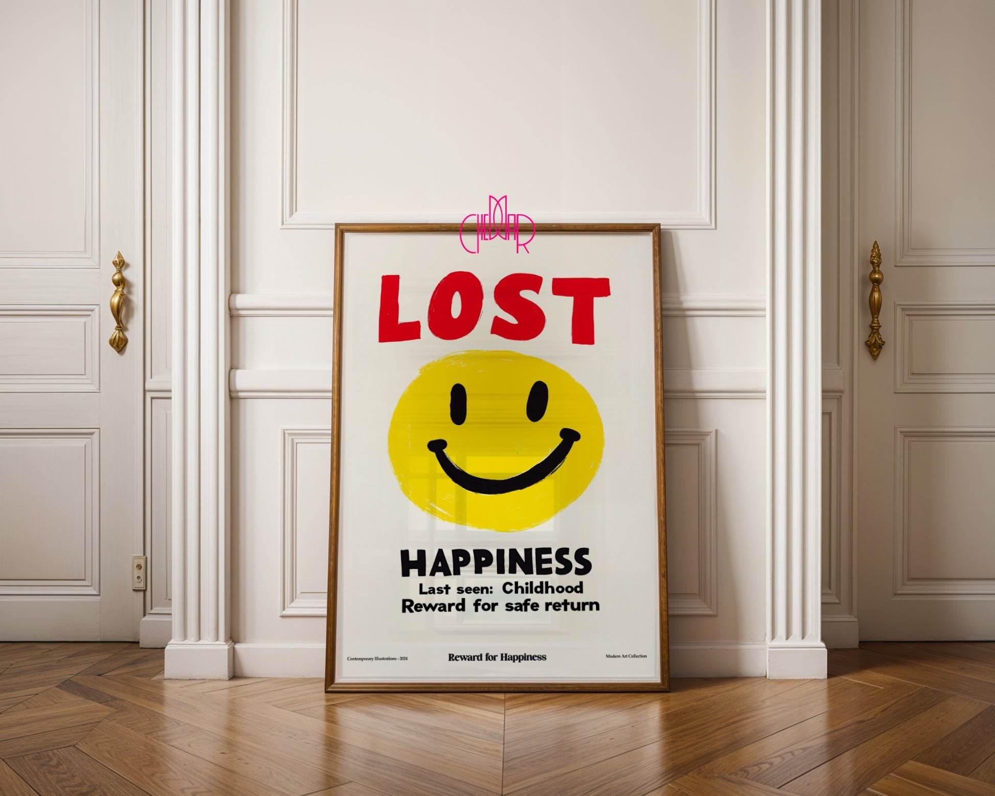 Modernist poster, Lost Happiness, lost happiness