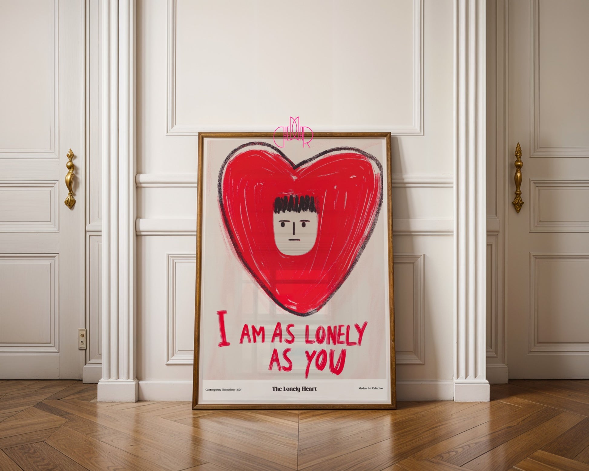 I Am As Lonely as You poster, modernism, contemporary art