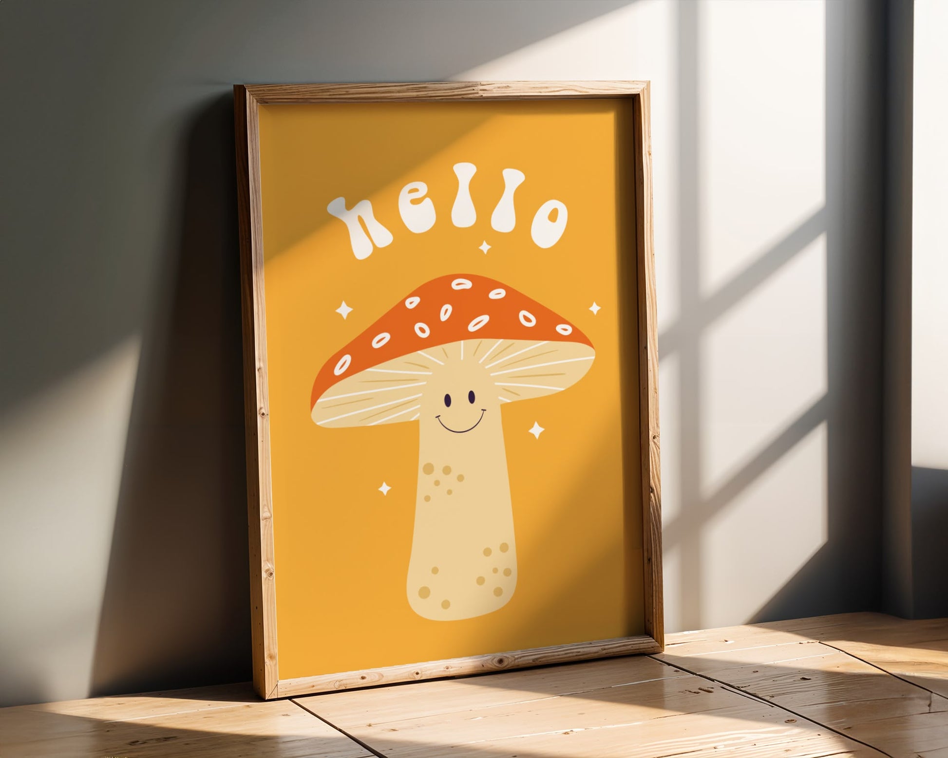 Hello Mushroom – Retro Groovy Vibe