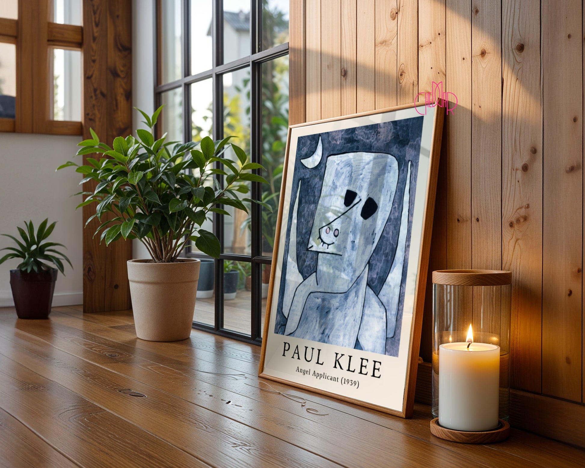 Paul Klee Angel Applicant 1939 poster, cubism, abstraction, art,
