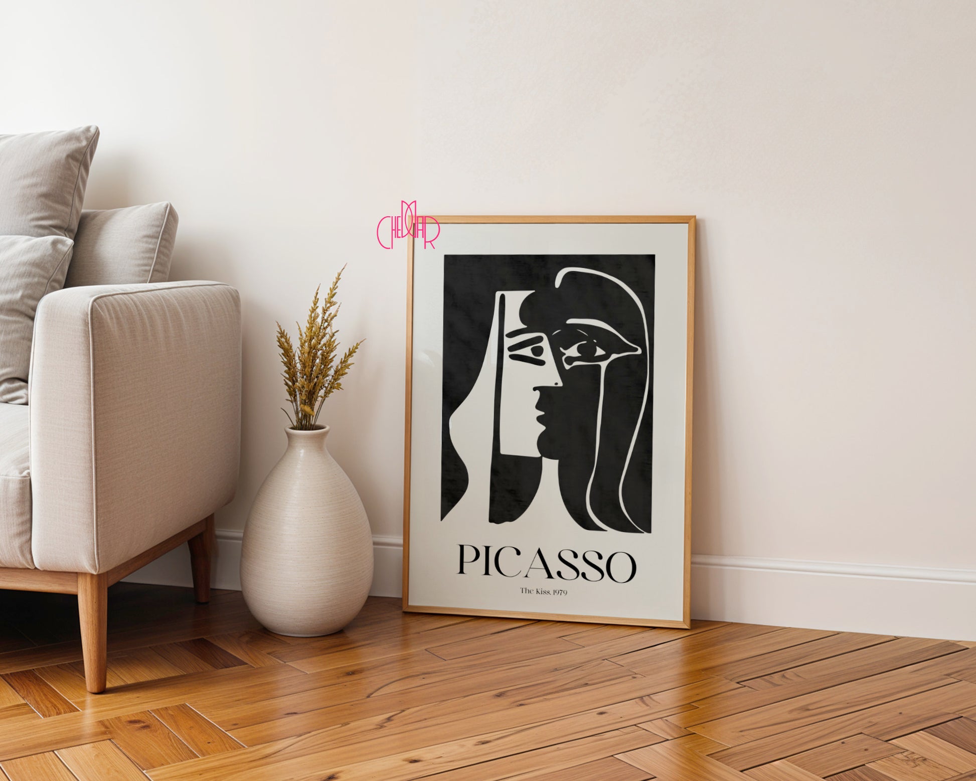Picasso – The Kiss 1979 | Monochrome Gallery Poster