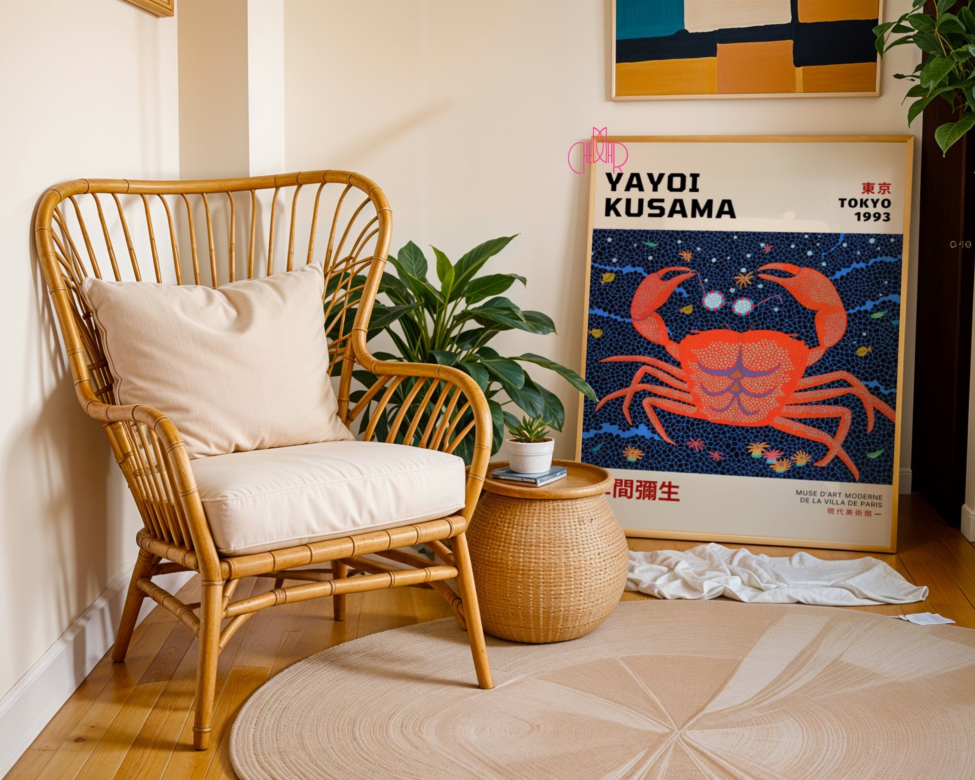 Yayoi Kusama Krab Japan Tokyo 1993 poster 
