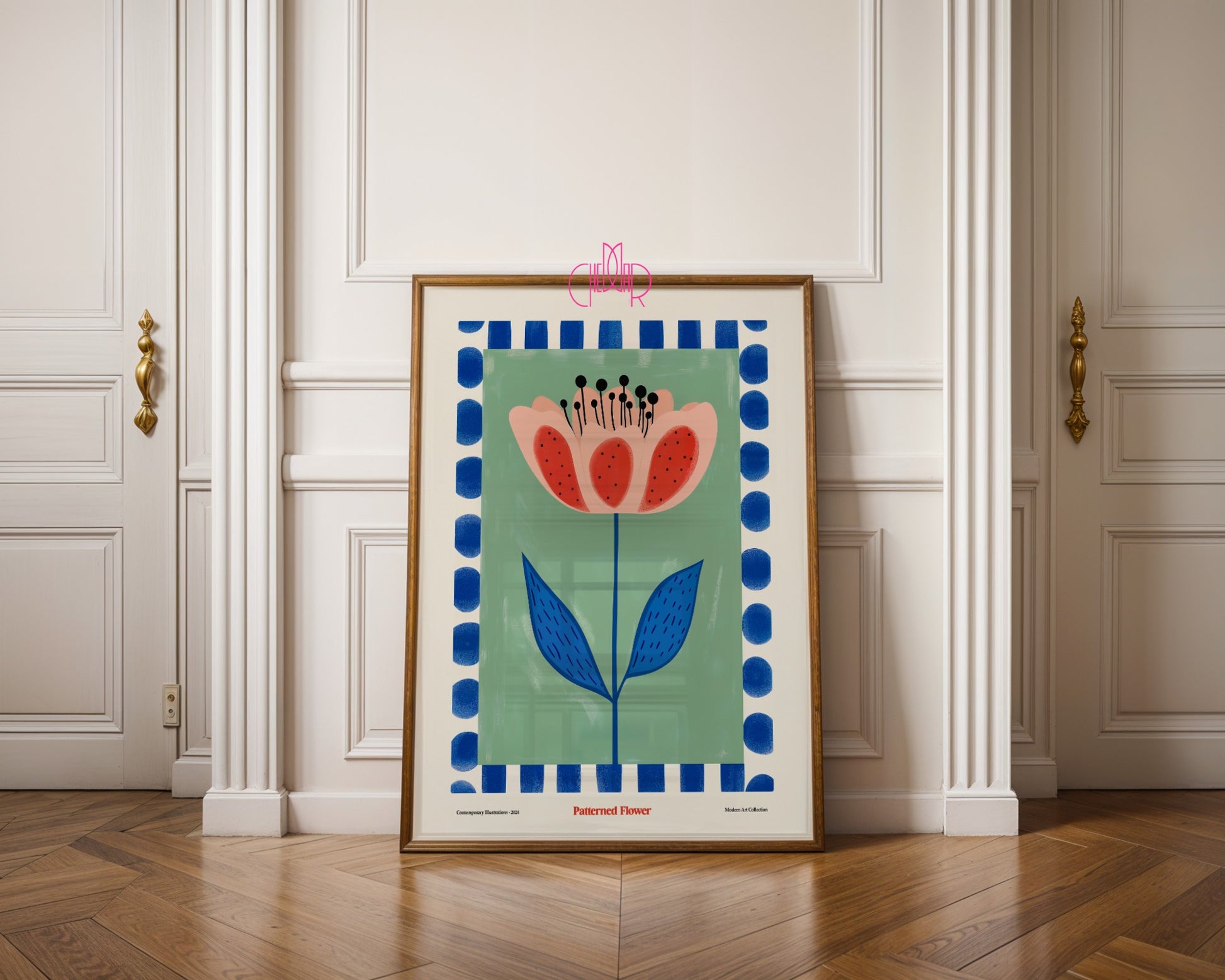 Blooming Flower Poster, Modern Art Collection, contemporary art