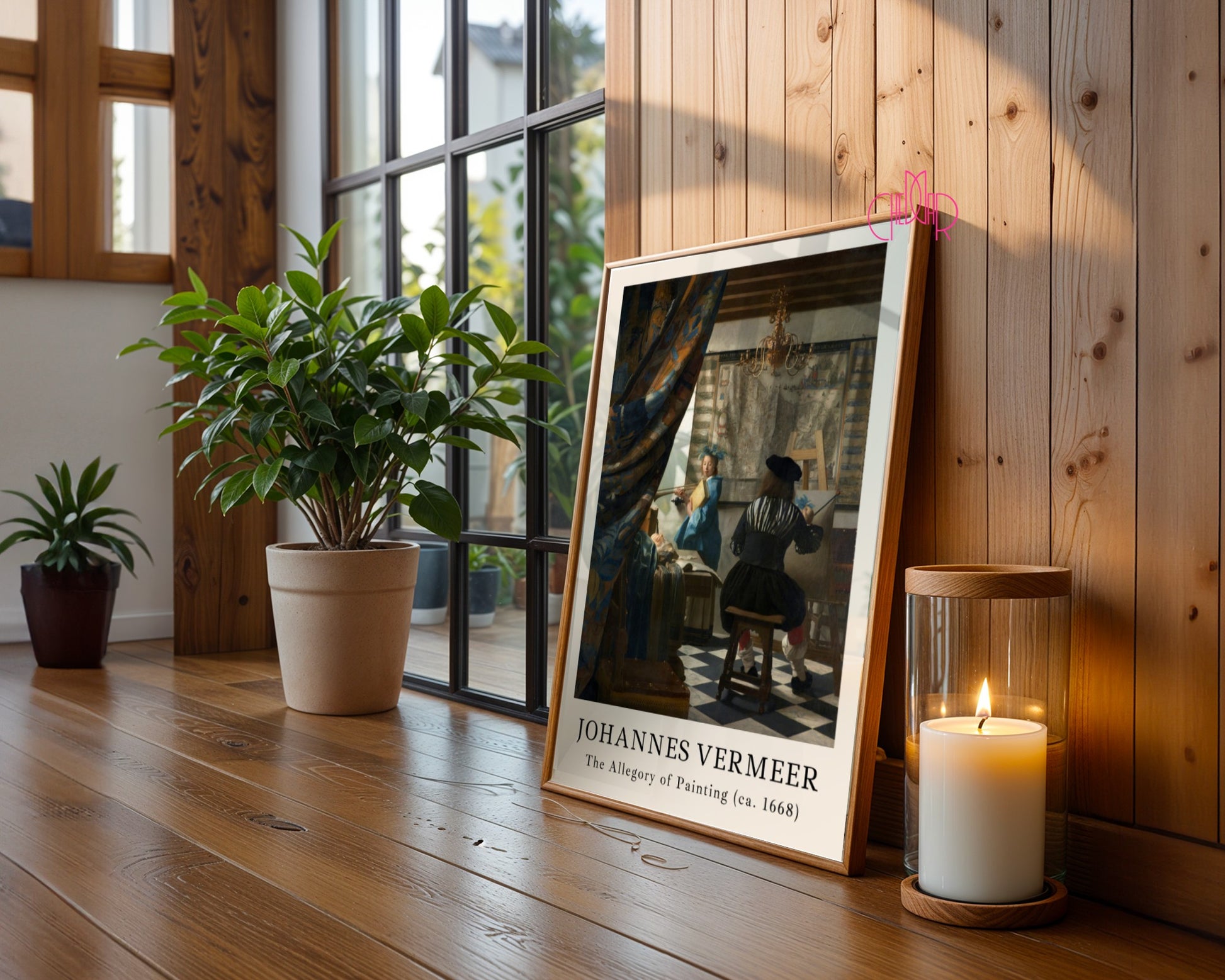 Poster Johannes Vermeer Allegory of Painting, Art, Painting Vintage 