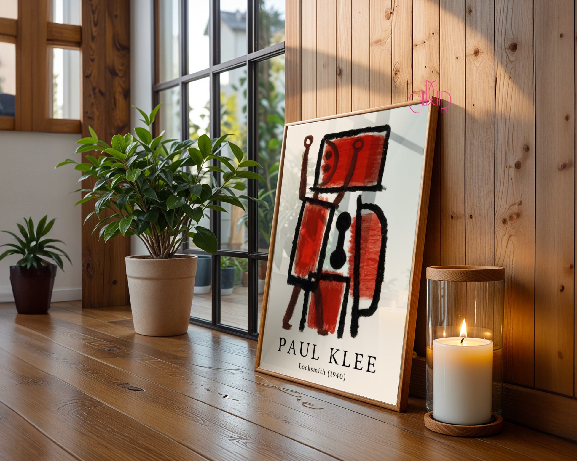 Paul Klee Locksmith poster 1940, abstract