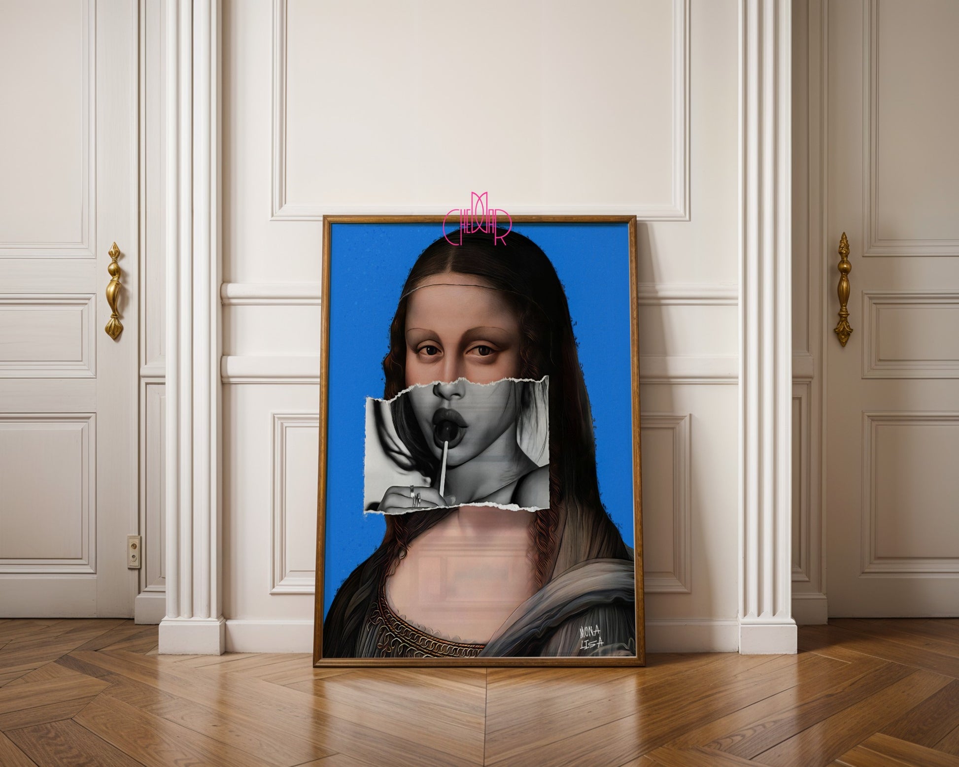 Avant-Garde Poster "Mona Lisa", contemporary art, avant-garde art