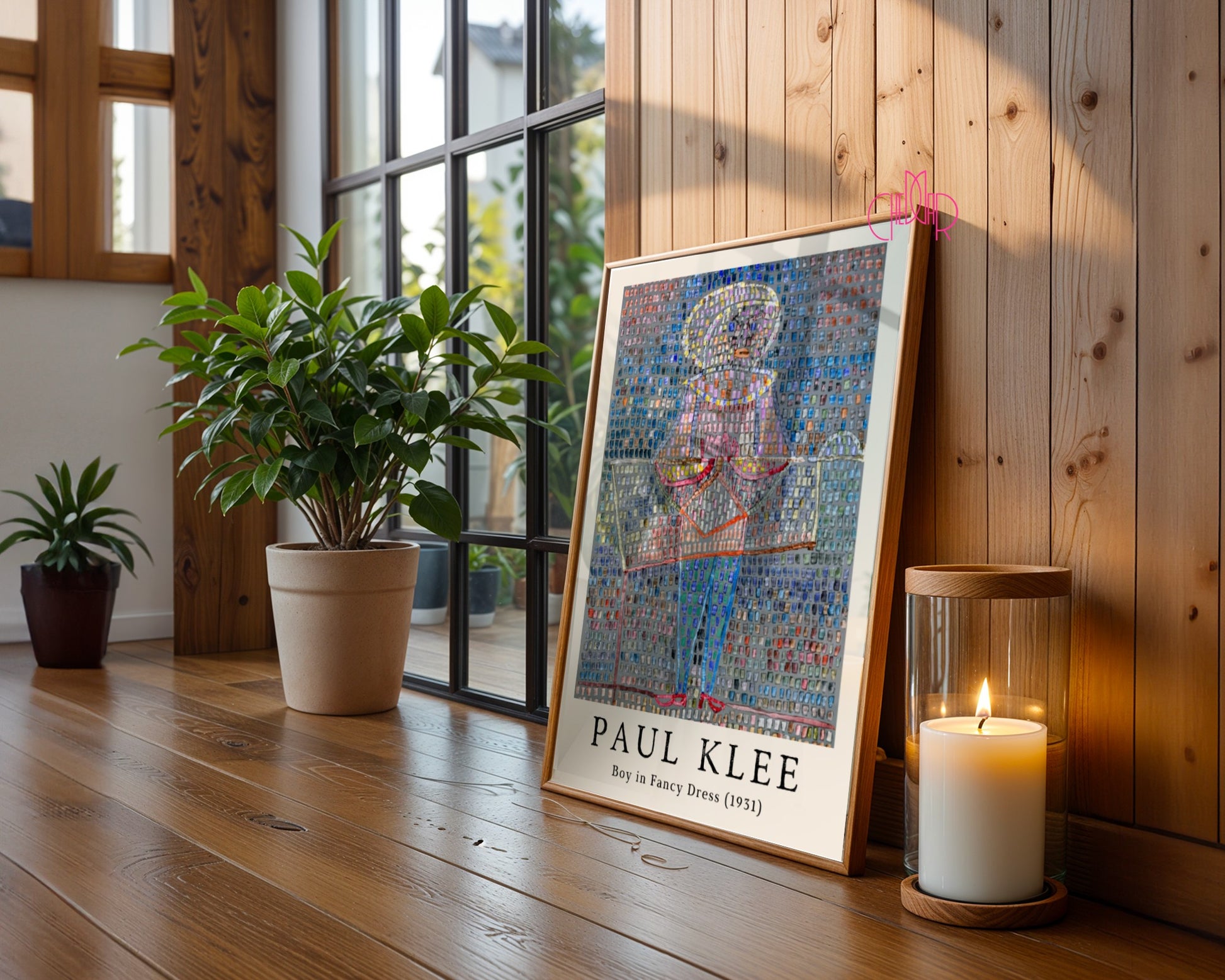 Paul Klee poster Boy in a Dress 1931, cubism, abstraction 