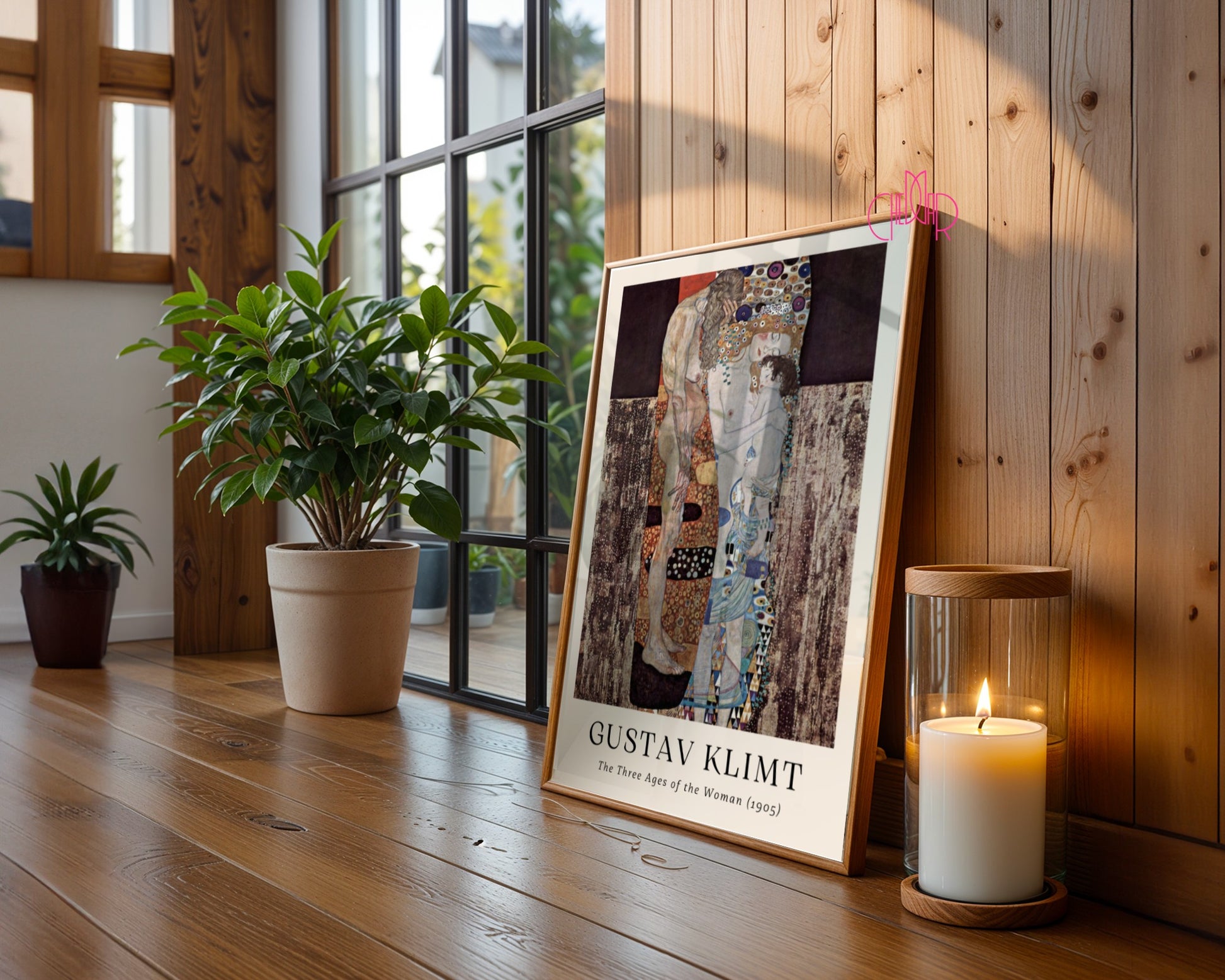 Poster Gustav Klimt three generations of women, contemporary art