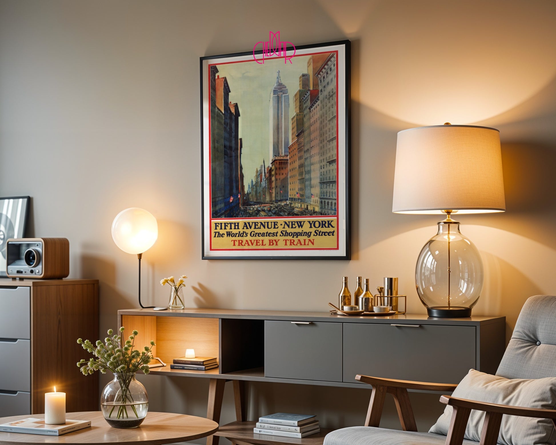 Retro Poster - Fifth Avenue, New York - The World's Greatest Shopping Street, 1920s