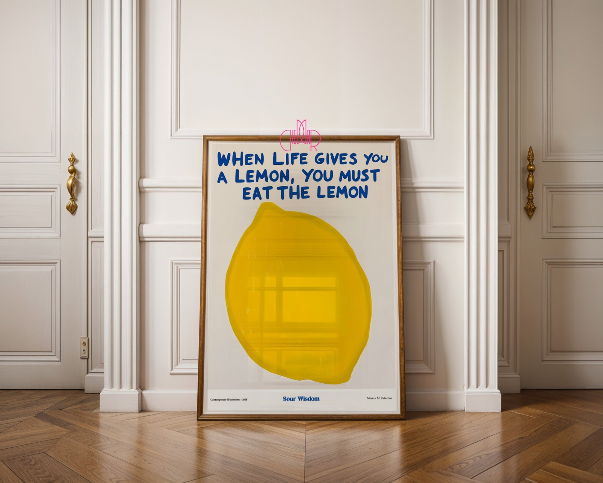 Eat a Lemon poster, bitter truth, modernism, contemporary times