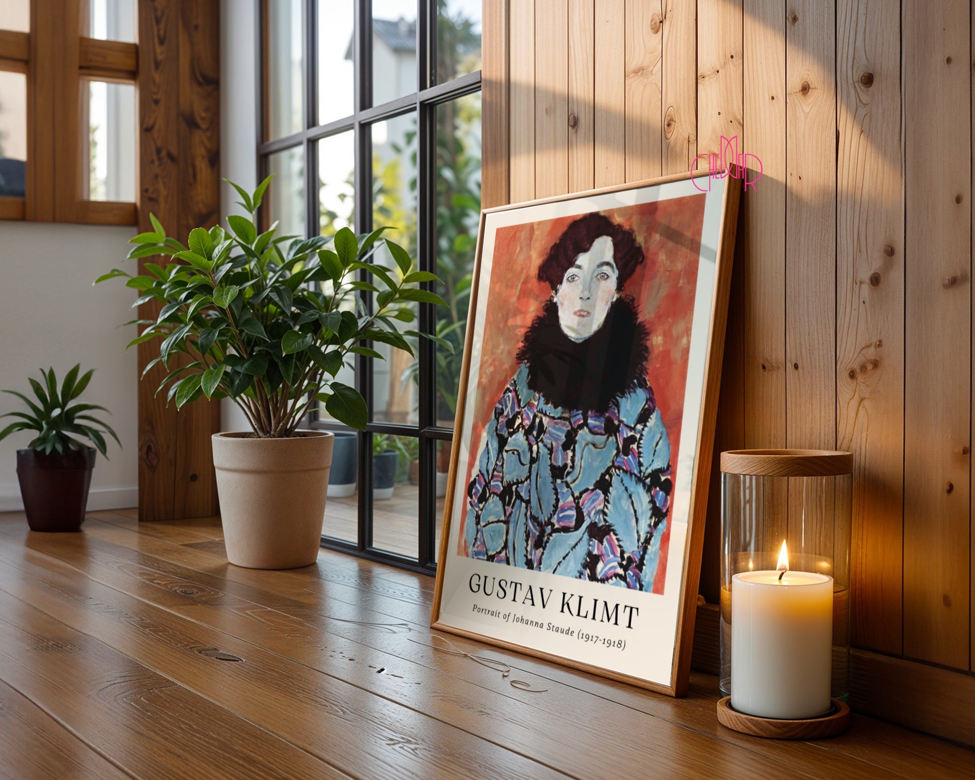 Poster Gustav Klimt portrait of Johanna Staude, modern art