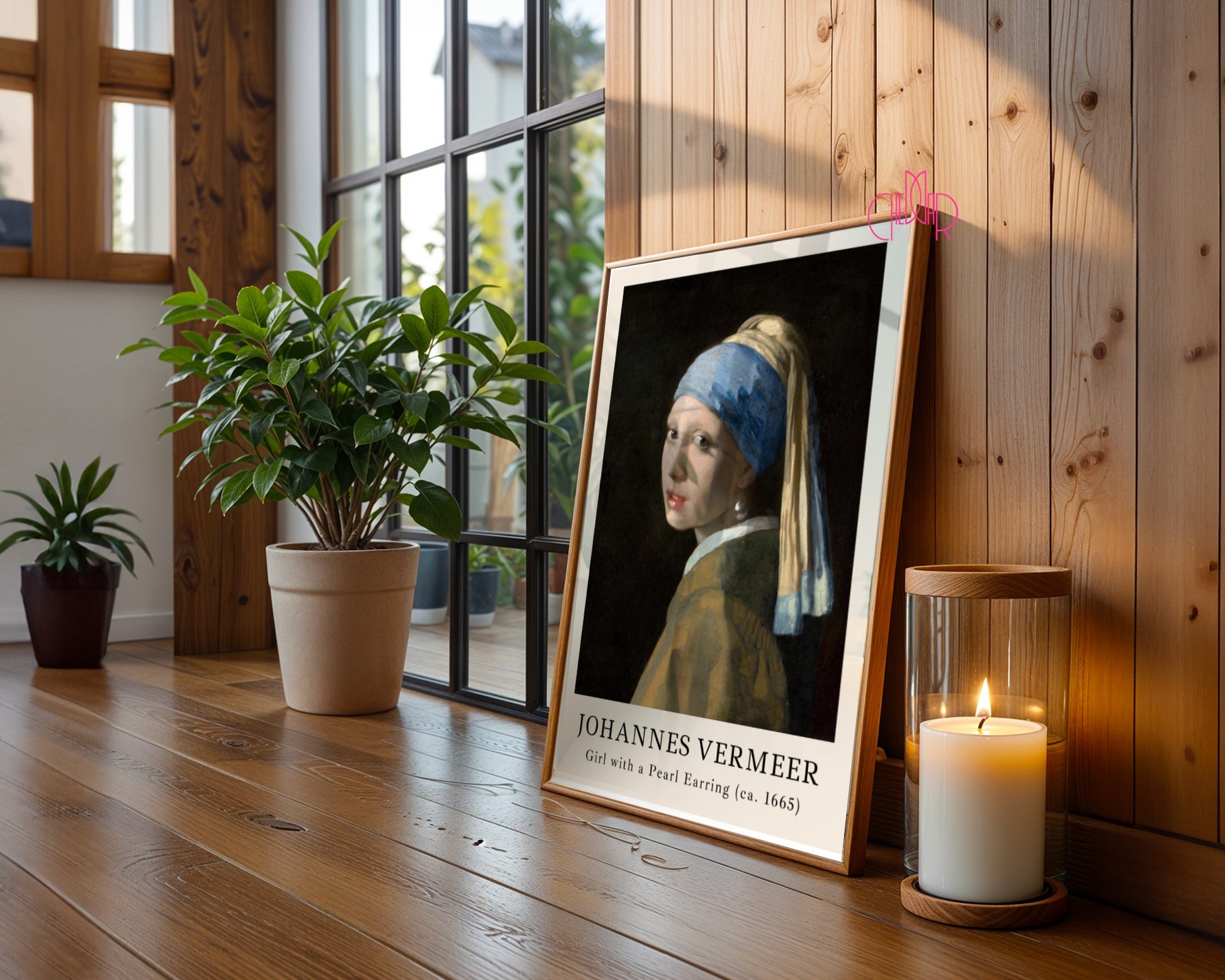 Johannes Vermeer Girl with Pearl Earrings poster, classic, vintage
