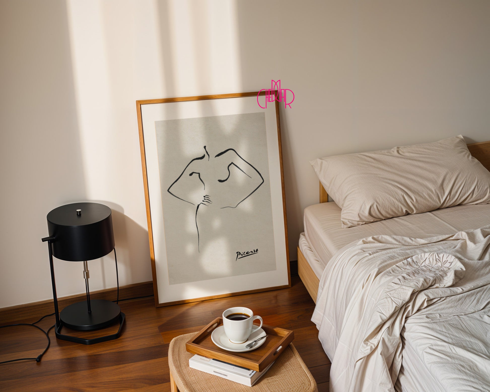 Pablo Picasso – Minimalist Female Form Line Art Sketch