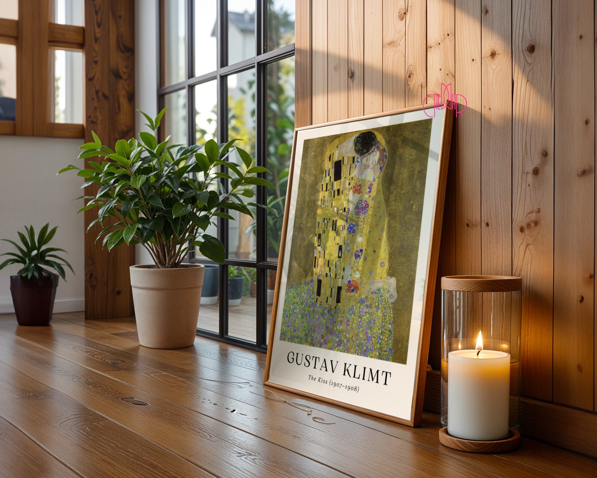 Poster Poster Gustav Klimt The Kiss, kiss, painting, gold