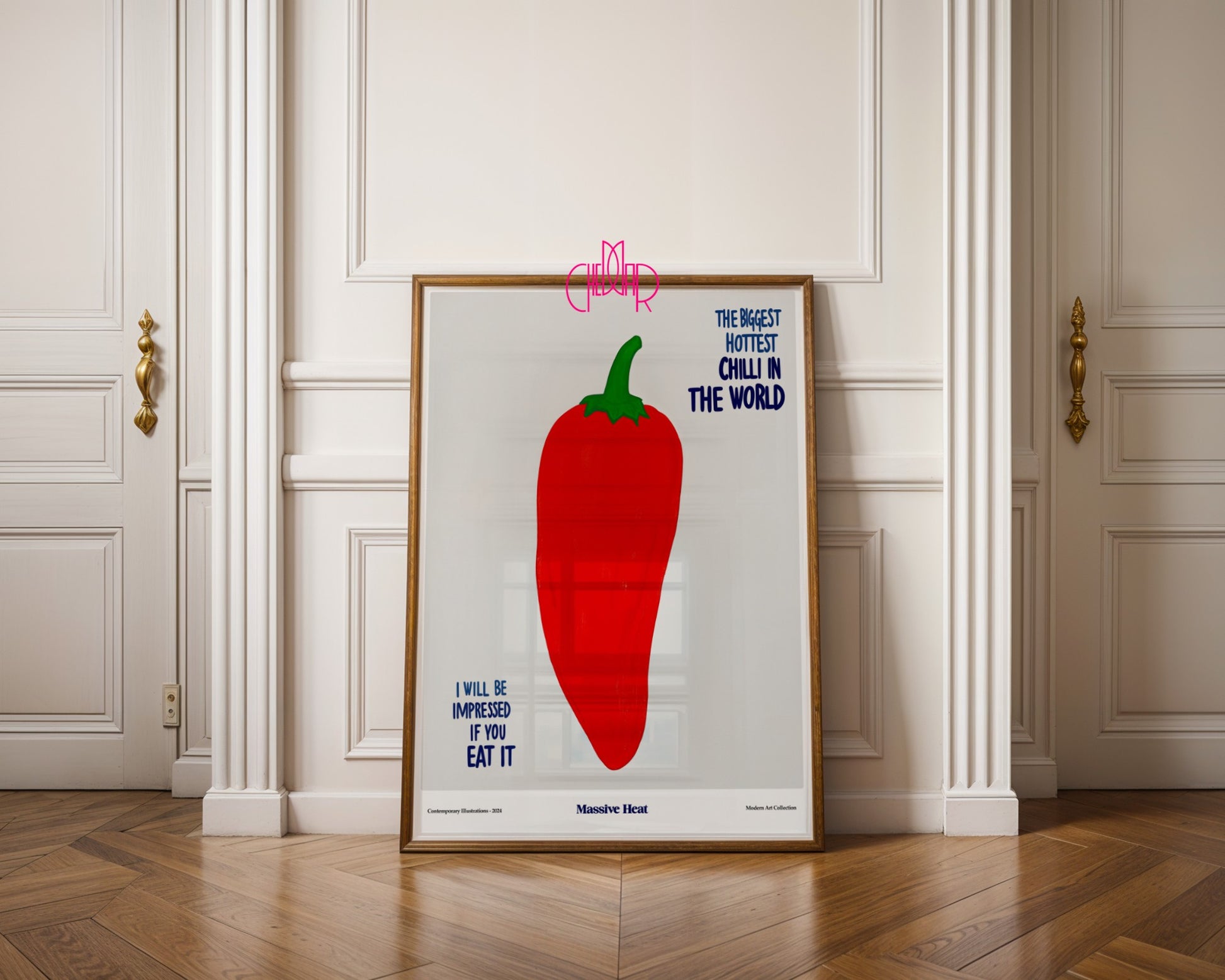 The Biggest Hottest Chilli in the World poster, modernism