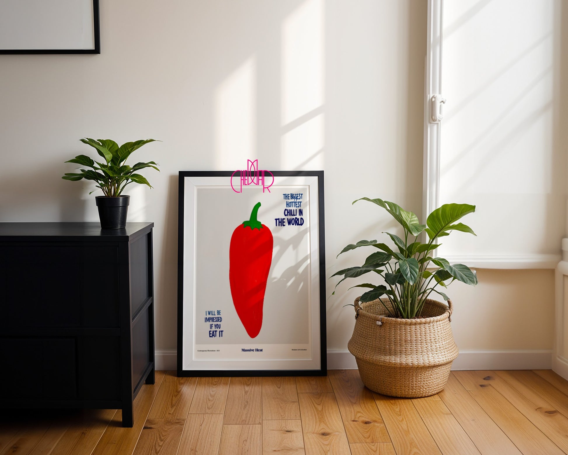 The Biggest Hottest Chilli in the World poster, modernism