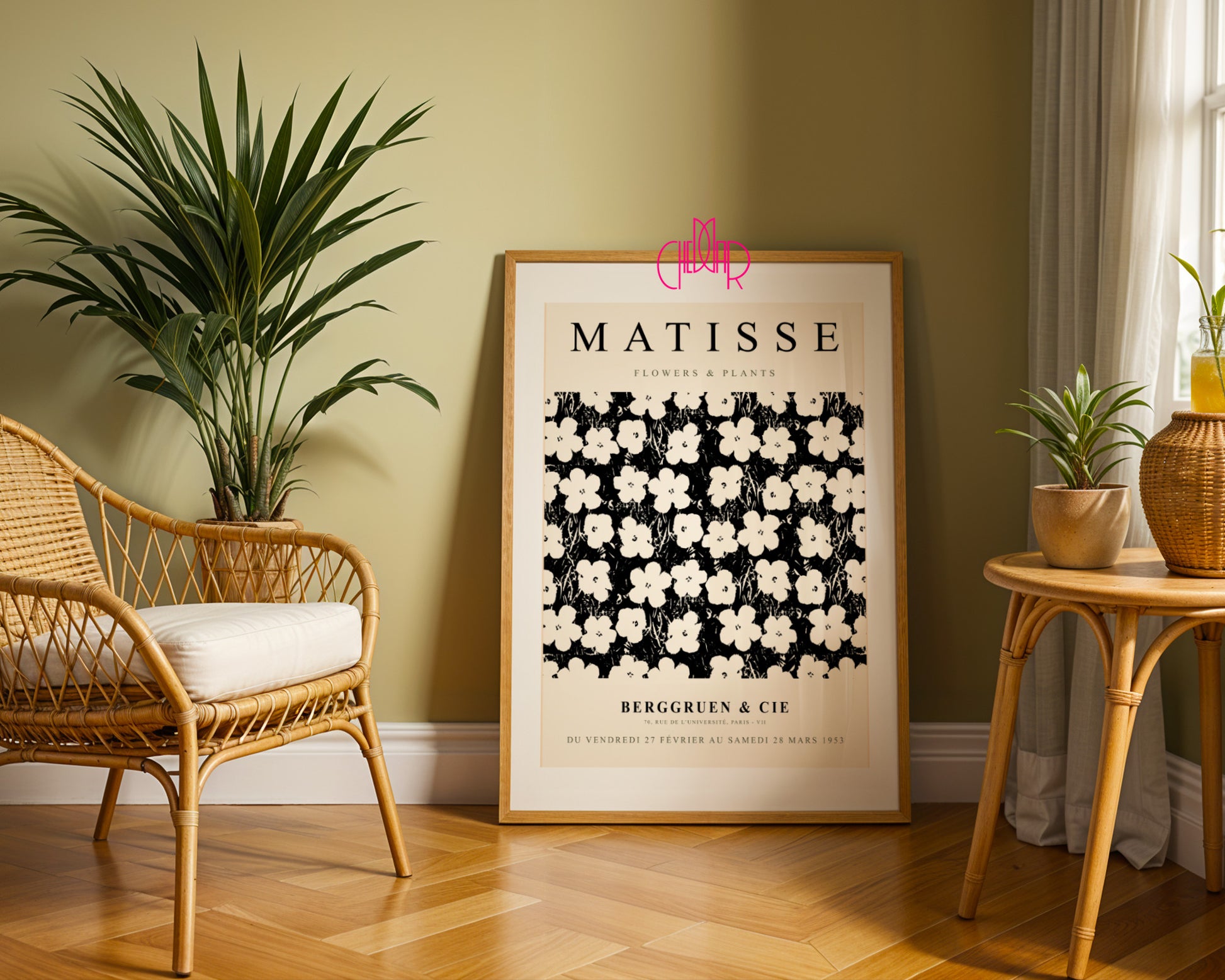 Henri Matisse – Flowers & Plants – Berggruen & Cie Exhibition Poster
