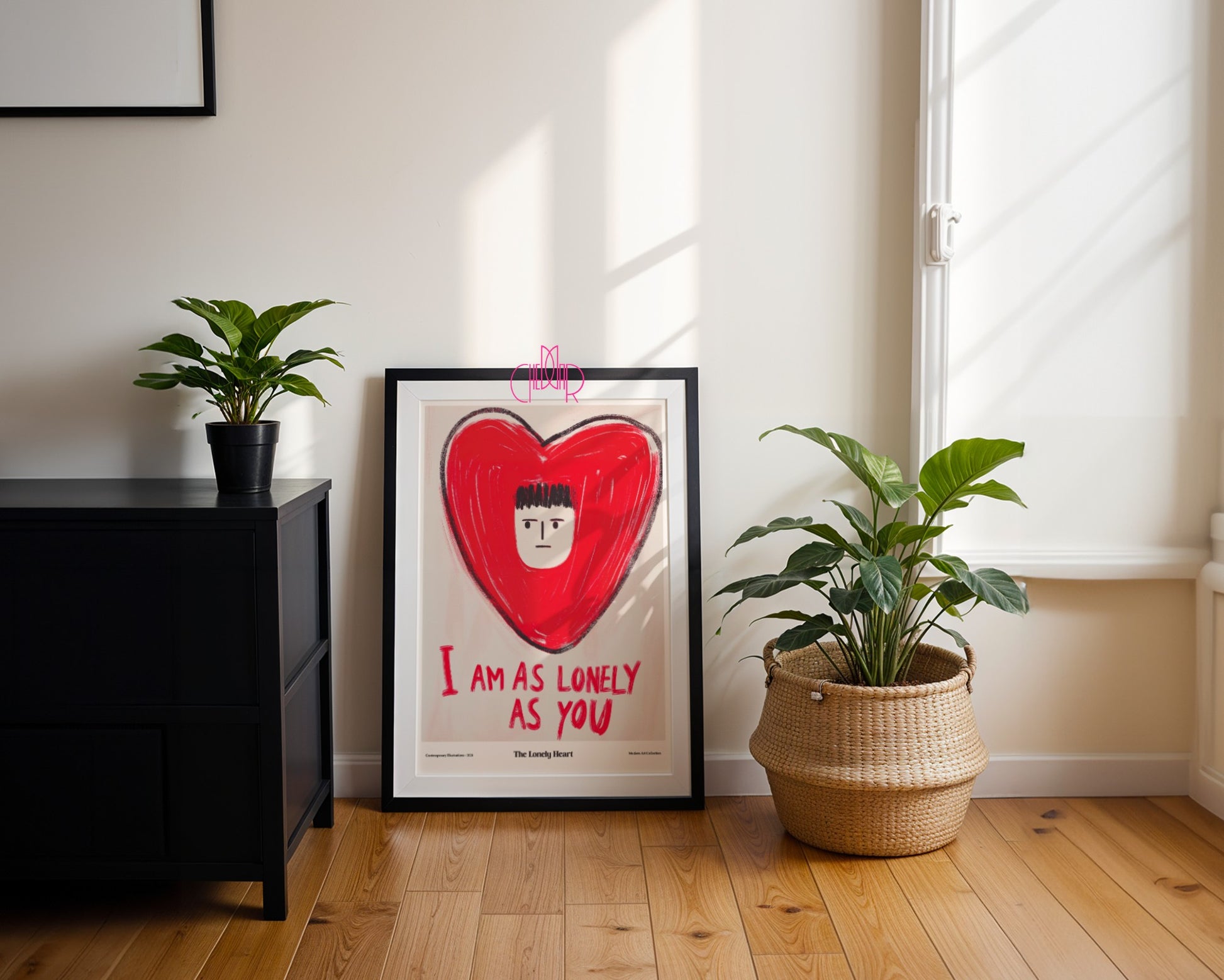 I Am As Lonely as You poster, modernism, contemporary art