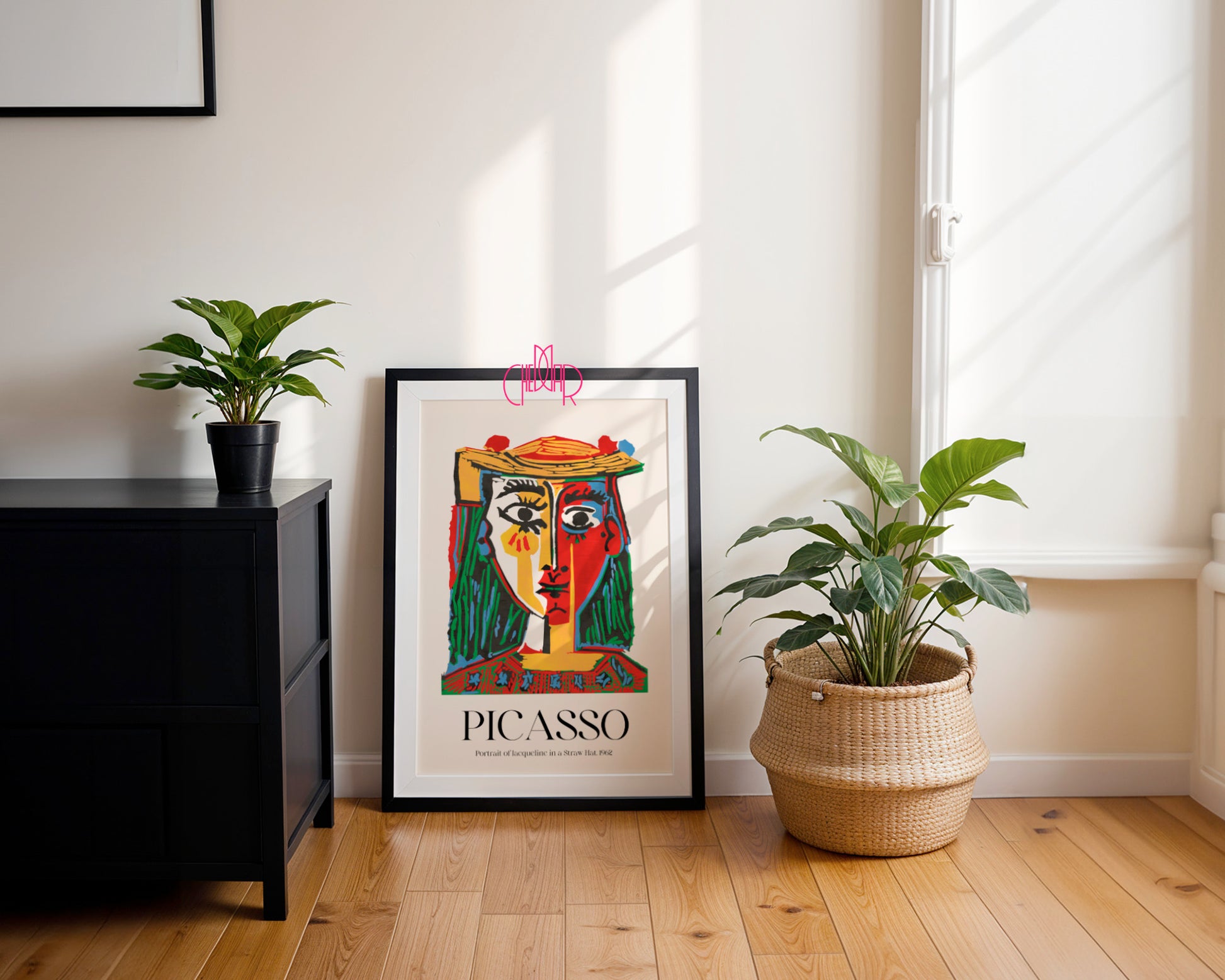 Picasso – Portrait of Jacqueline in a Straw Hat (1962) | Fauve Gallery Poster