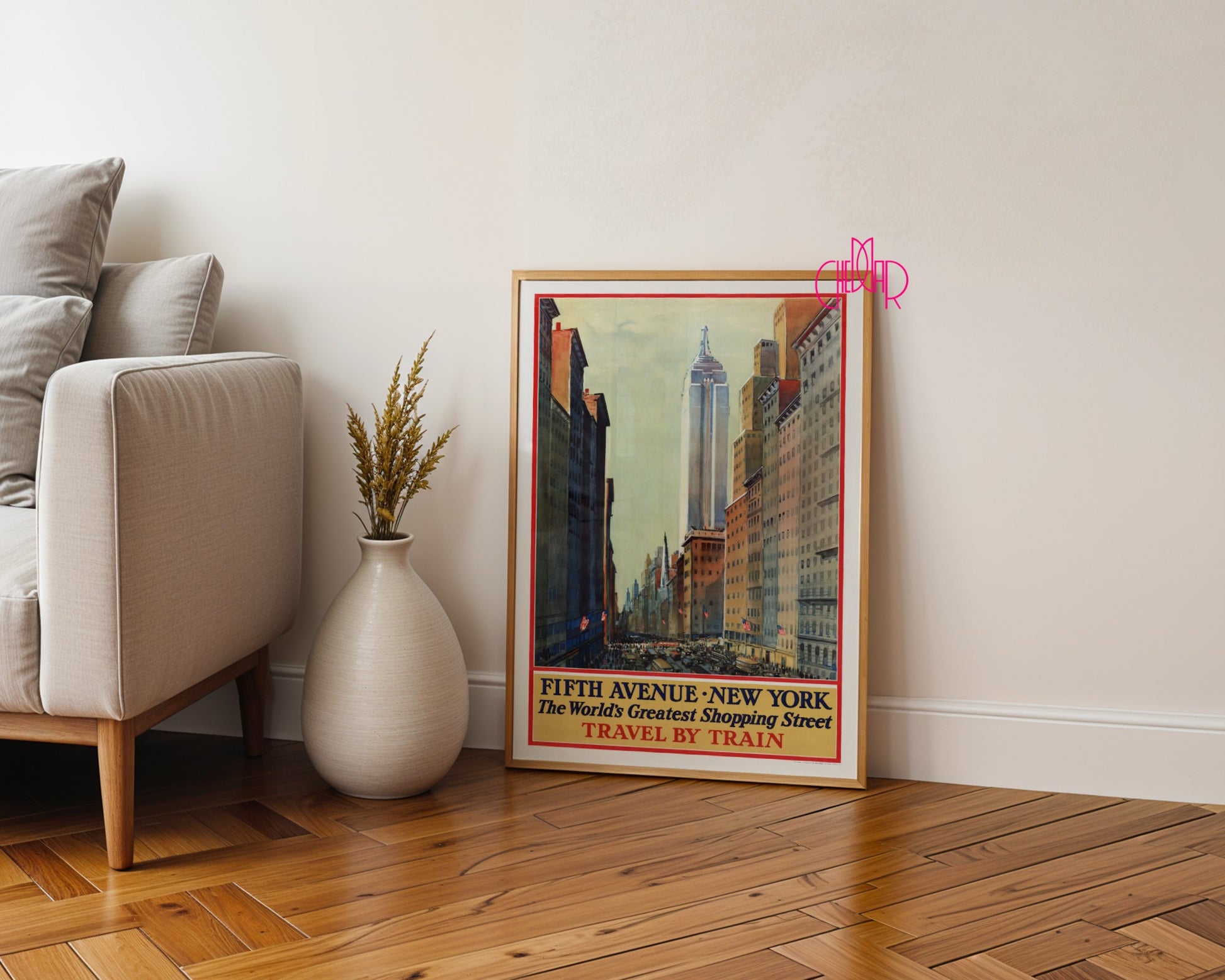 Retro Poster - Fifth Avenue, New York - The World's Greatest Shopping Street, 1920s