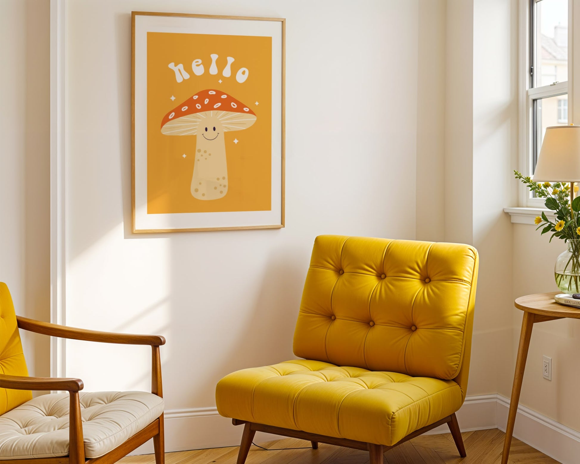 Hello Mushroom – Retro Groovy Vibe