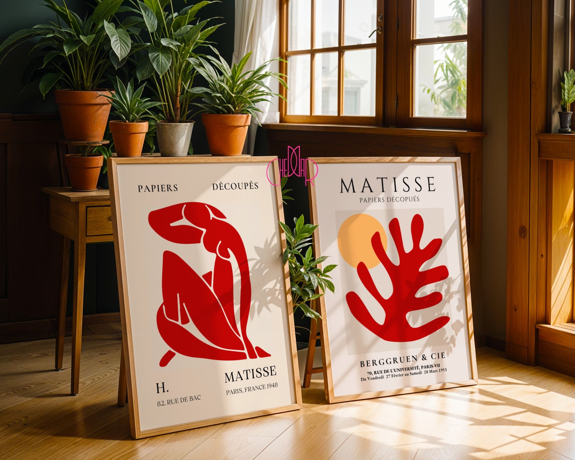 Henri Matisse Paper Clippings poster set, Paris, France