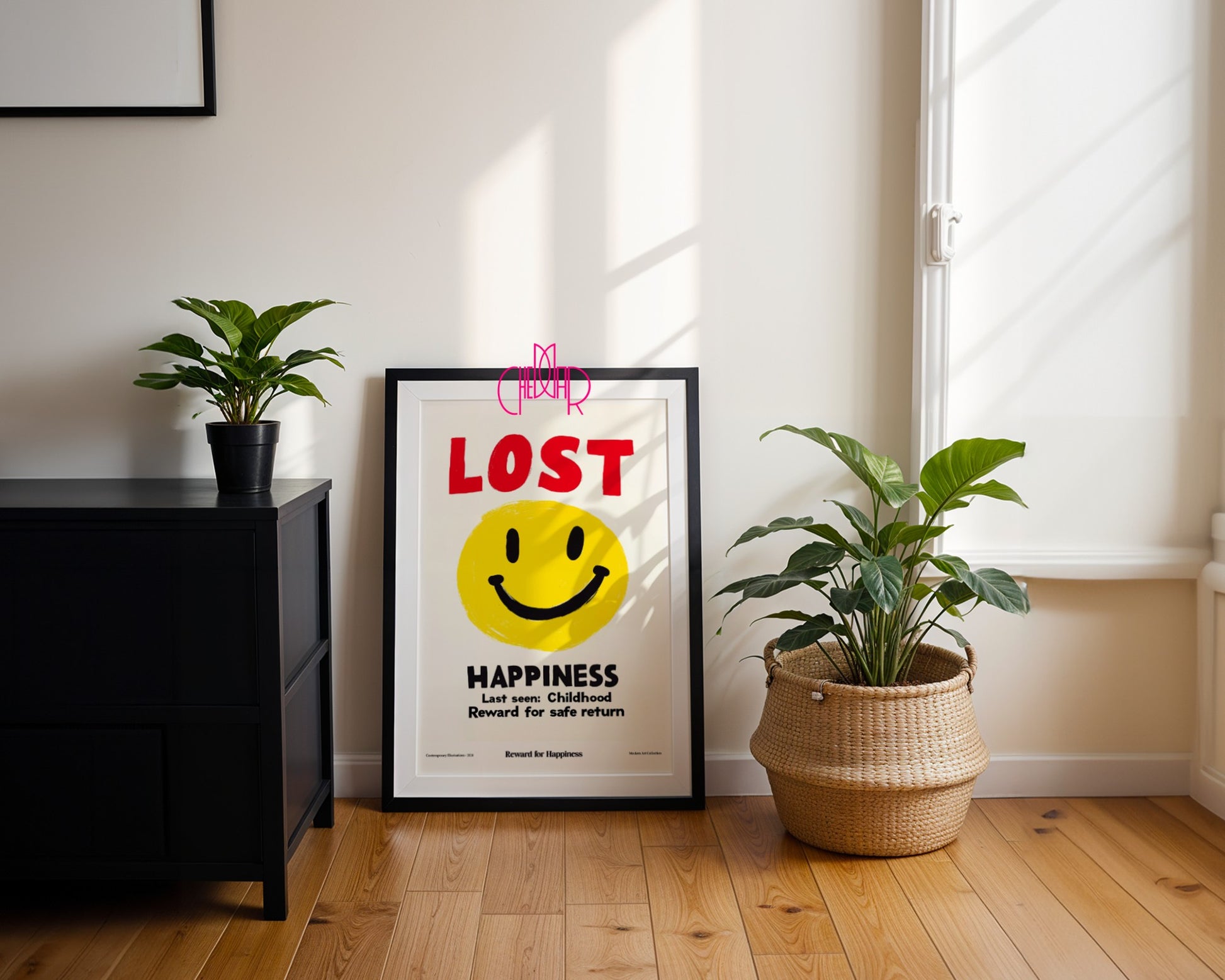 Modernist poster, Lost Happiness, lost happiness