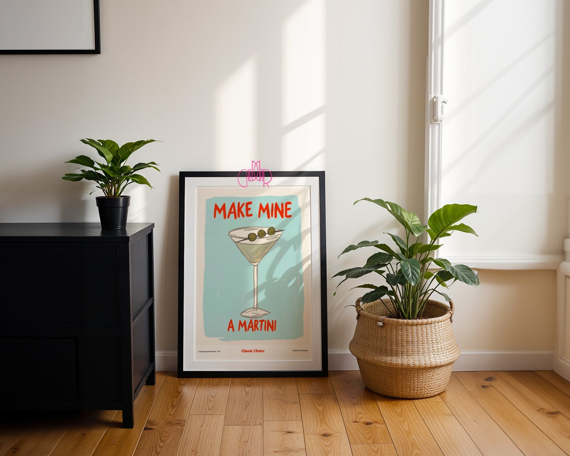 Make Mine A Martini Poster, Classic Choice, Modernism, Contemporary