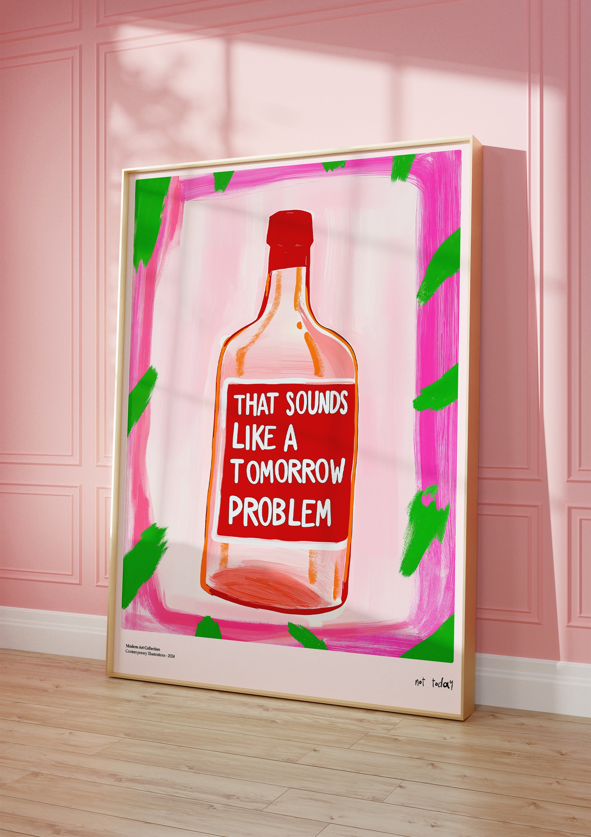 “Tomorrow Problem” Poster – A Manifesto of Relaxation in Your Interior!