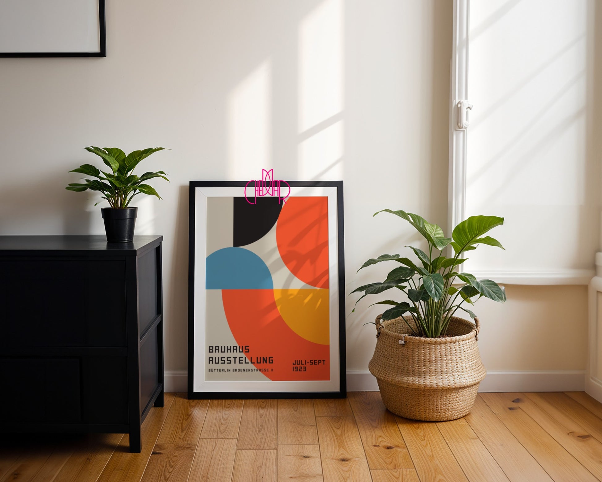 Bauhaus Poster 1923, Abstract, Vintage, Retro, Wall Decoration 