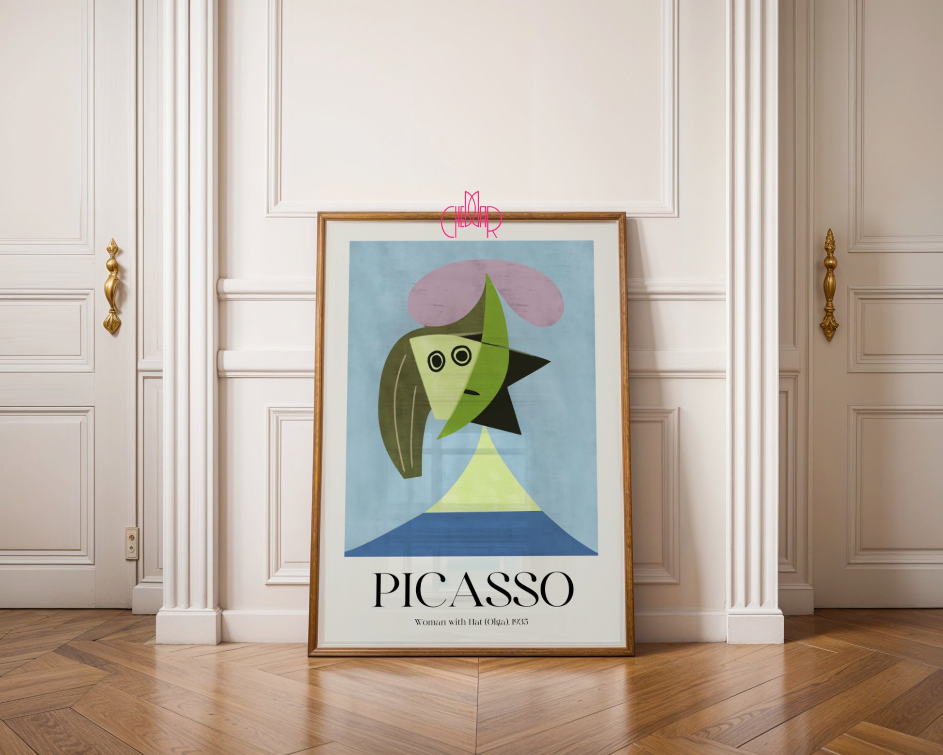 Picasso – Woman with Hat (Olga) 1935 | Surrealist Gallery Poster Geometric abstraction and the melancholy of the muse