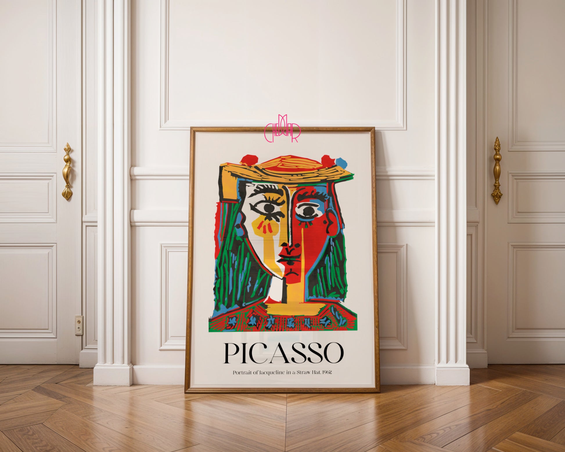 Picasso – Portrait of Jacqueline in a Straw Hat (1962) | Fauve Gallery Poster