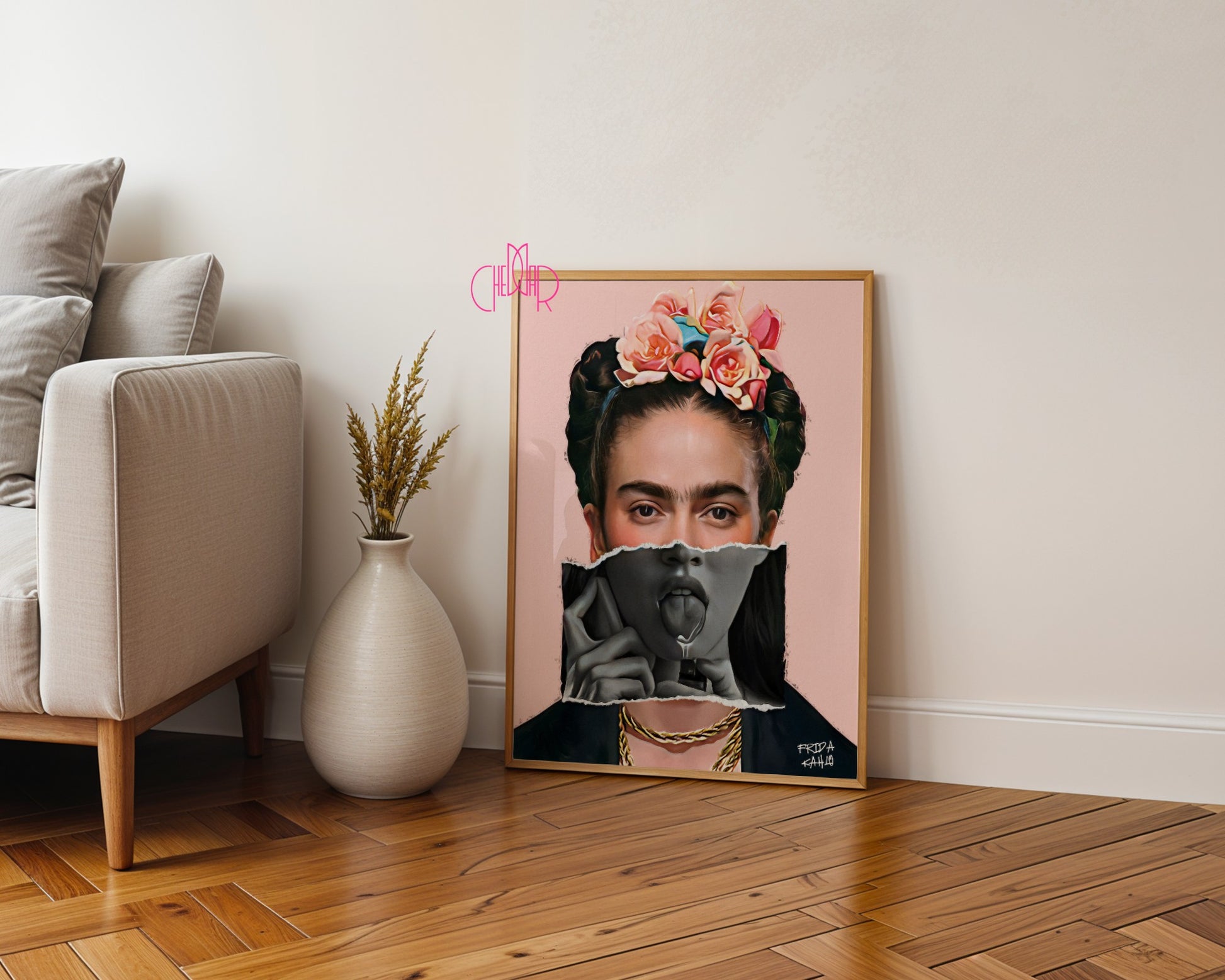 Poster "Frida Kahlo - portrait", avant-garde, contemporary art