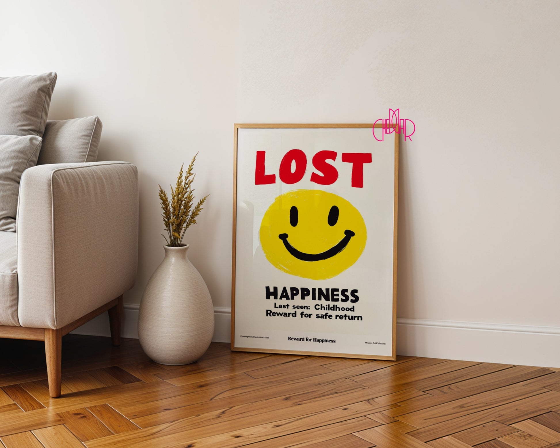 Modernist poster, Lost Happiness, lost happiness