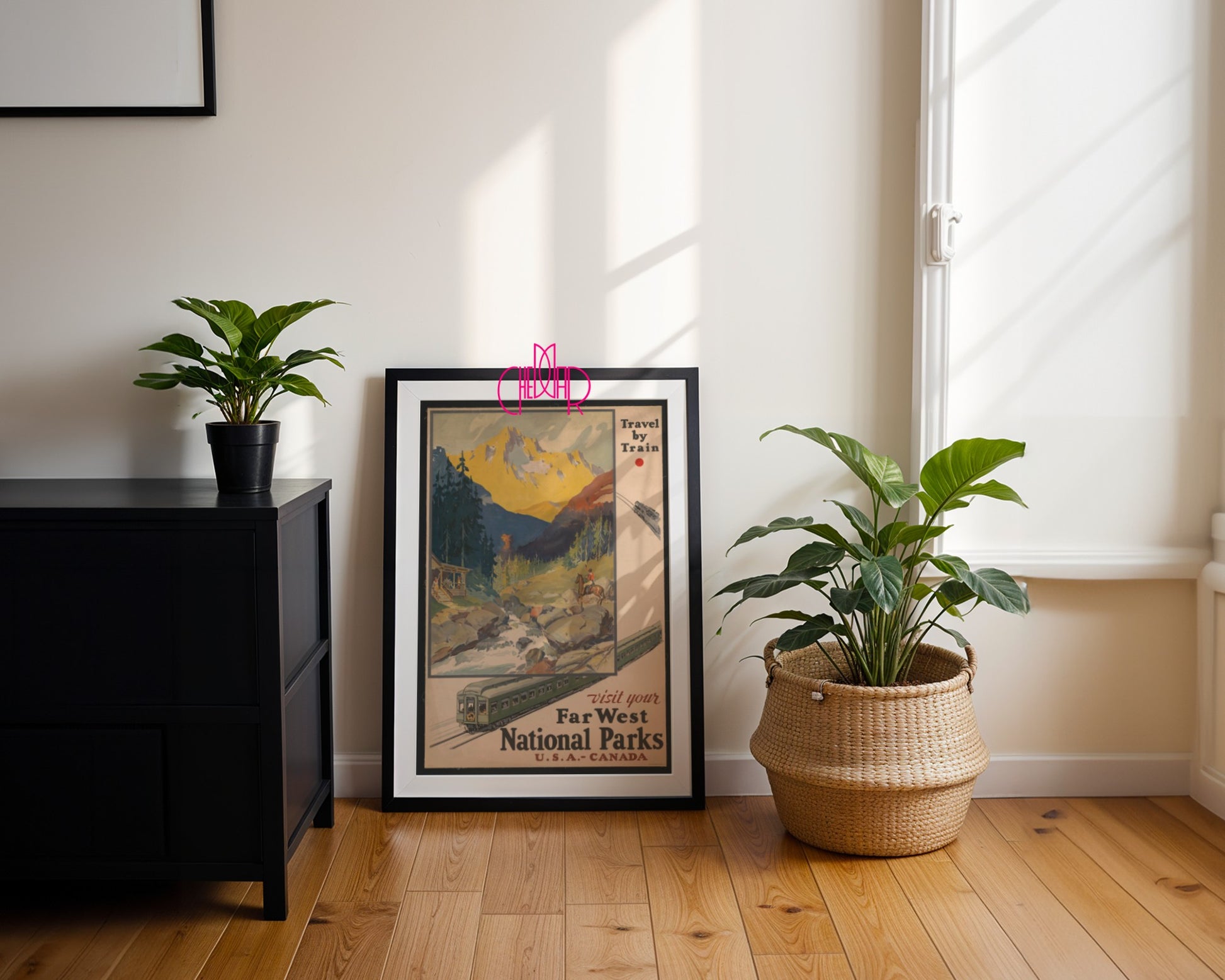 "Far West National Parks" Poster - USA and Canada, Vintage