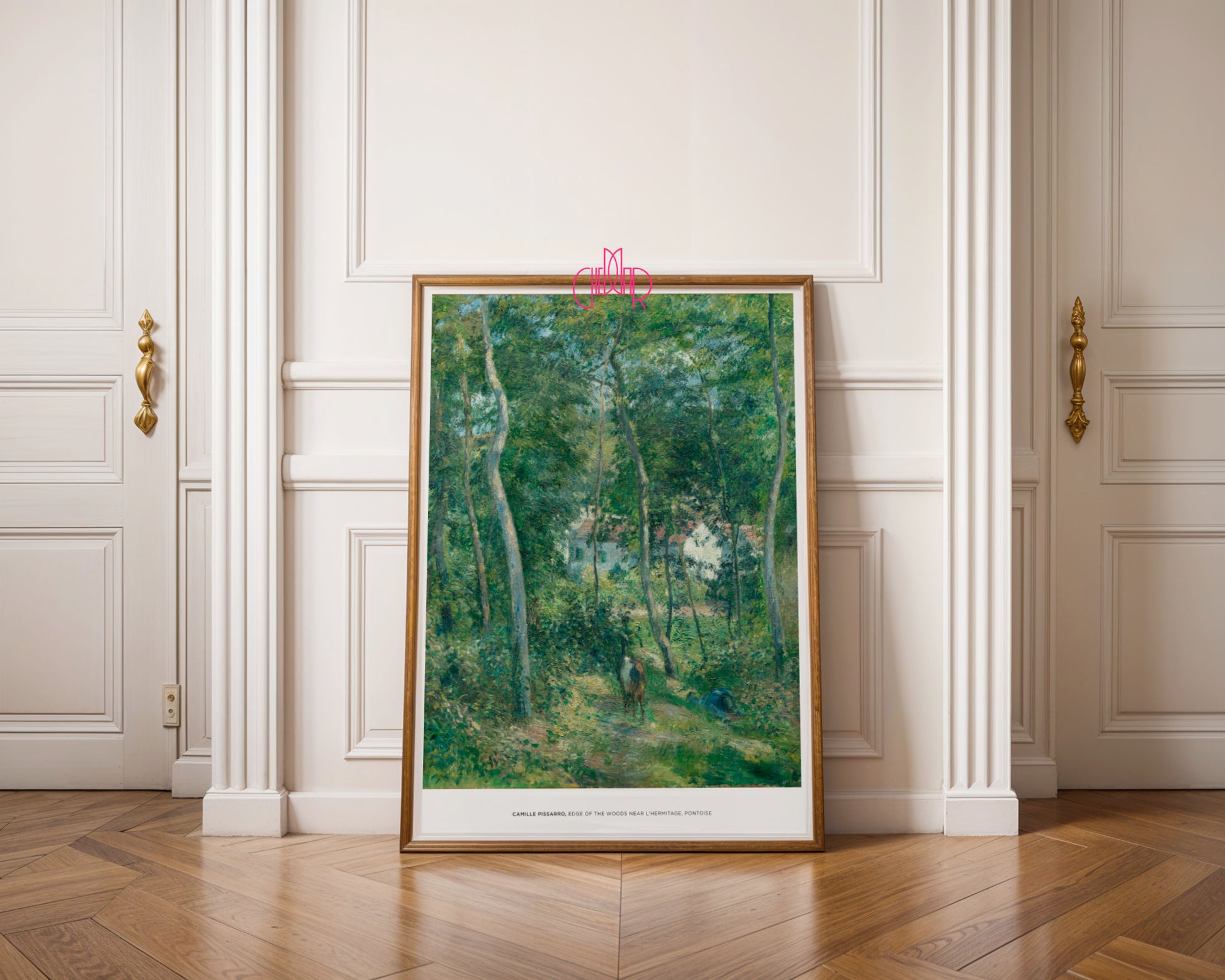 Impressionist Landscape – Edge of the Forest at L'Hermitage (Camille Pissarro, 1879)