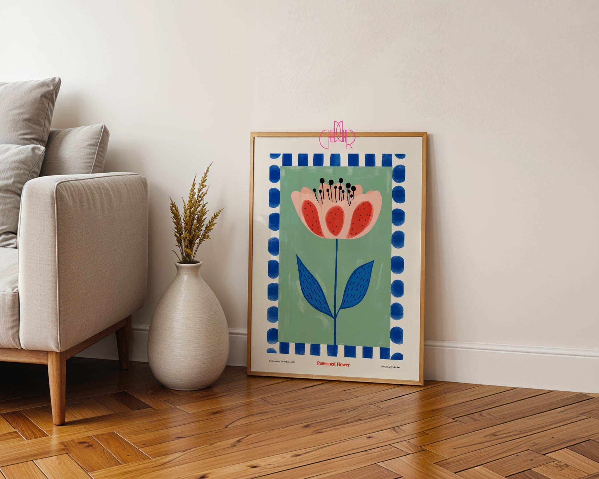 Blooming Flower Poster, Modern Art Collection, contemporary art