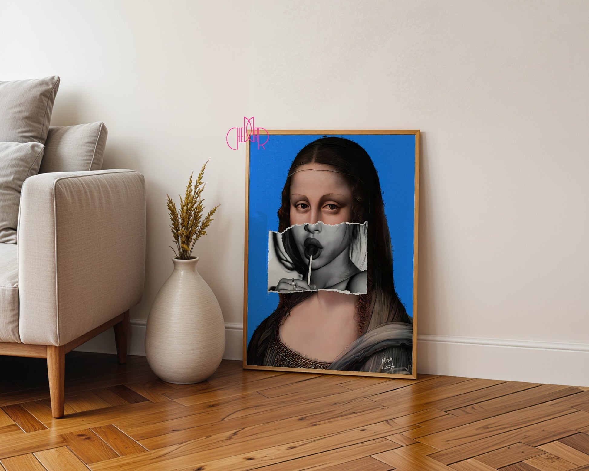 Avant-Garde Poster "Mona Lisa", contemporary art, avant-garde art