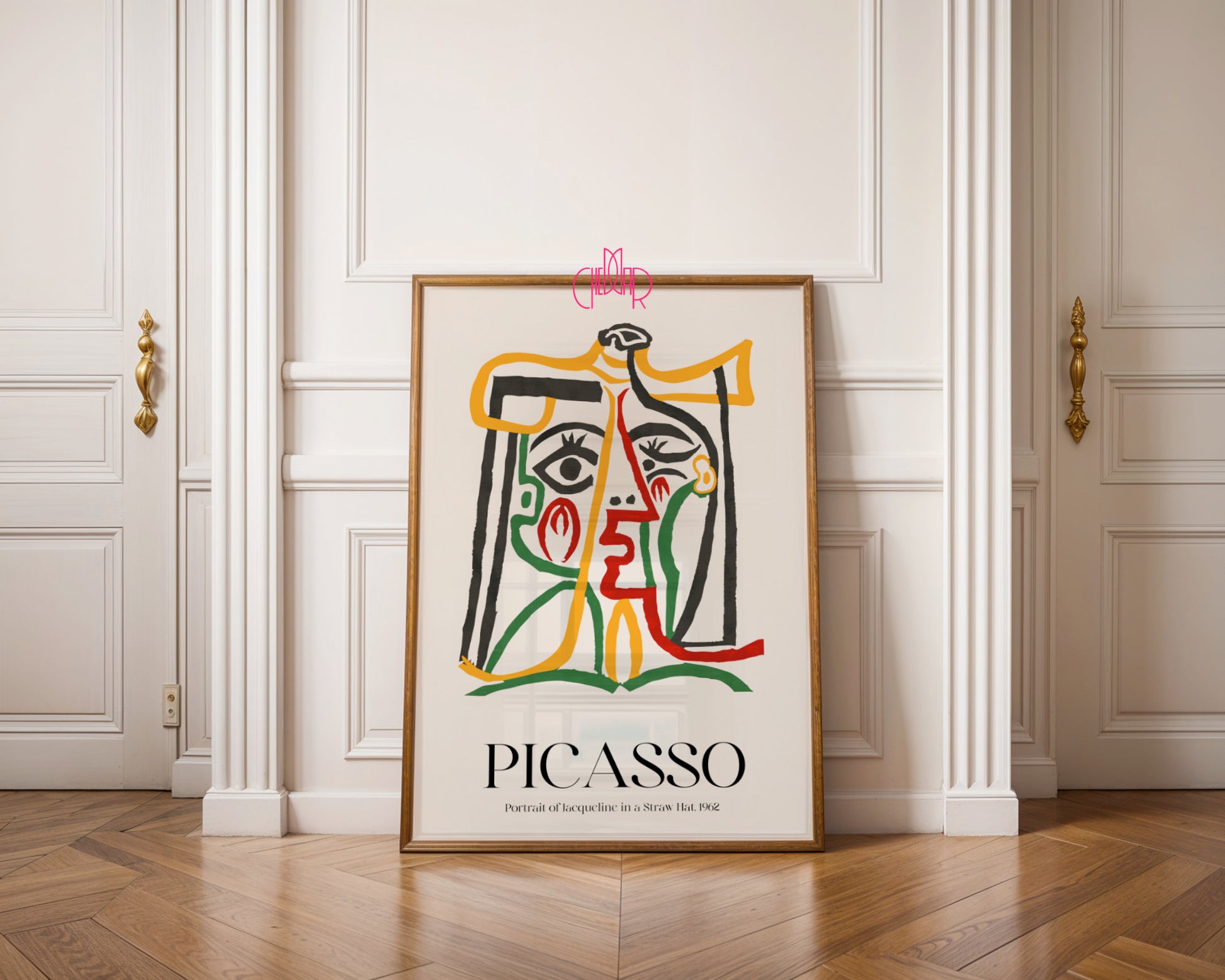 Picasso – Portrait of Jacqueline in a Straw Hat (1962) | Fauve Gallery Poster